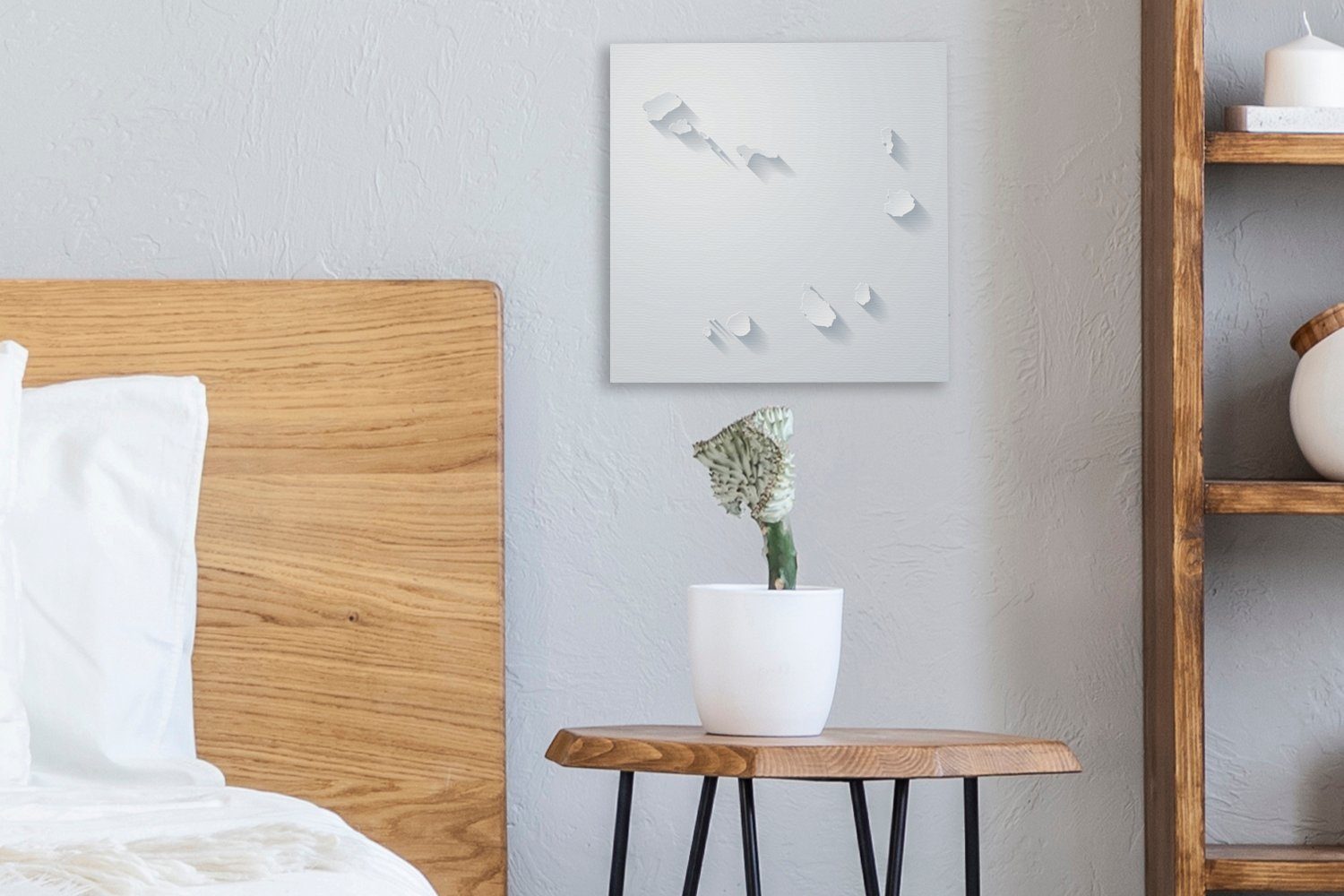 Leinwand Verde, (1 St), von Kap OneMillionCanvasses® Illustration Bilder Leinwandbild Weiße für Wohnzimmer Schlafzimmer