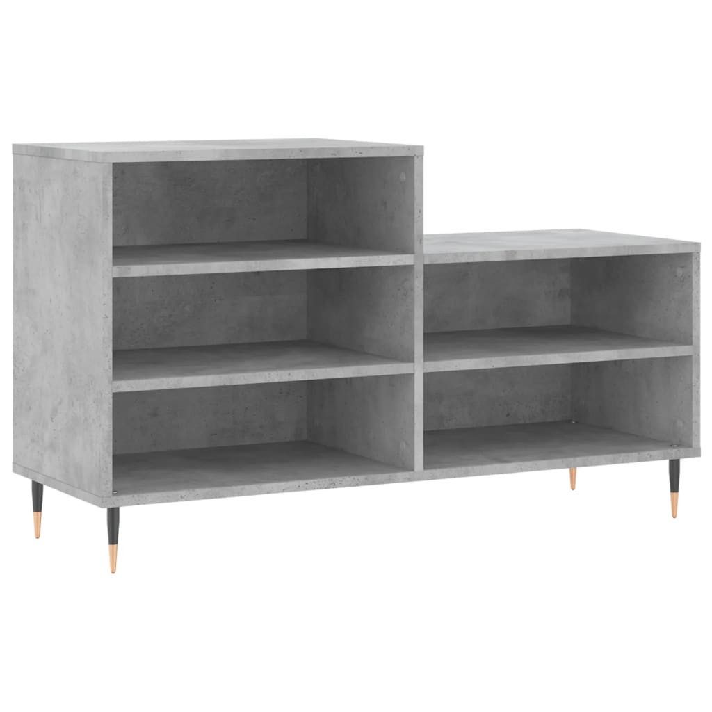vidaXL Schuhregal Schuhregal Betongrau 102x36x60 cm günstig online kaufen