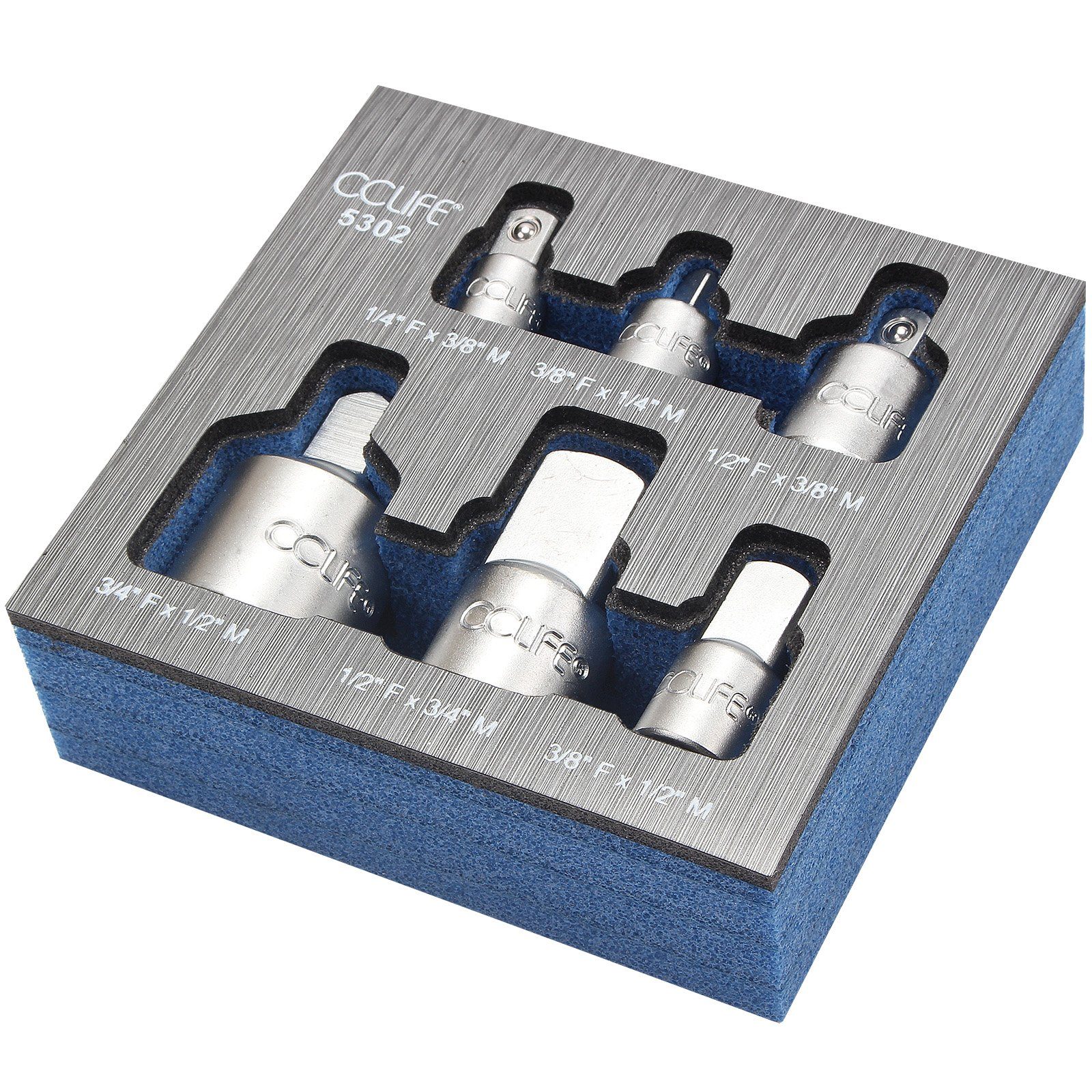 CCLIFE Steckschlüssel Steckschlüssel Verlängerung Satz 1/4' 3/8' 1/2' Ratsche Knarre