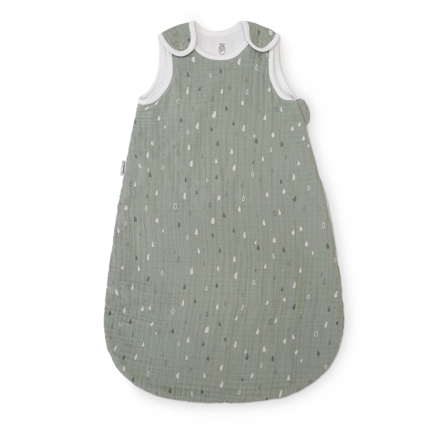 Ehrenkind Babyschlafsack Sommer, Rund aus Musselin (Standard by OEKO-TEX, 100% Bio-Baumwolle, Musselin Schlafsack, 1.0 TOG), Baby Schlafsack, Schlafsack Baby