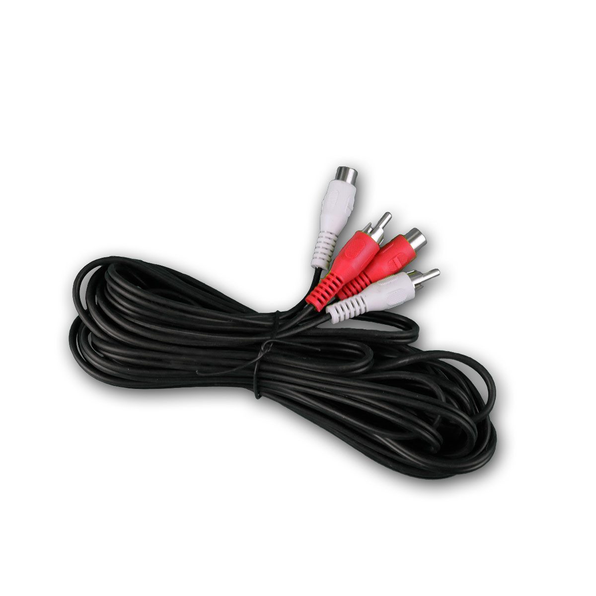 Blanko Cinch-Stecker Cinch Kabel Verlängerung 5m, Cinchverlängerung