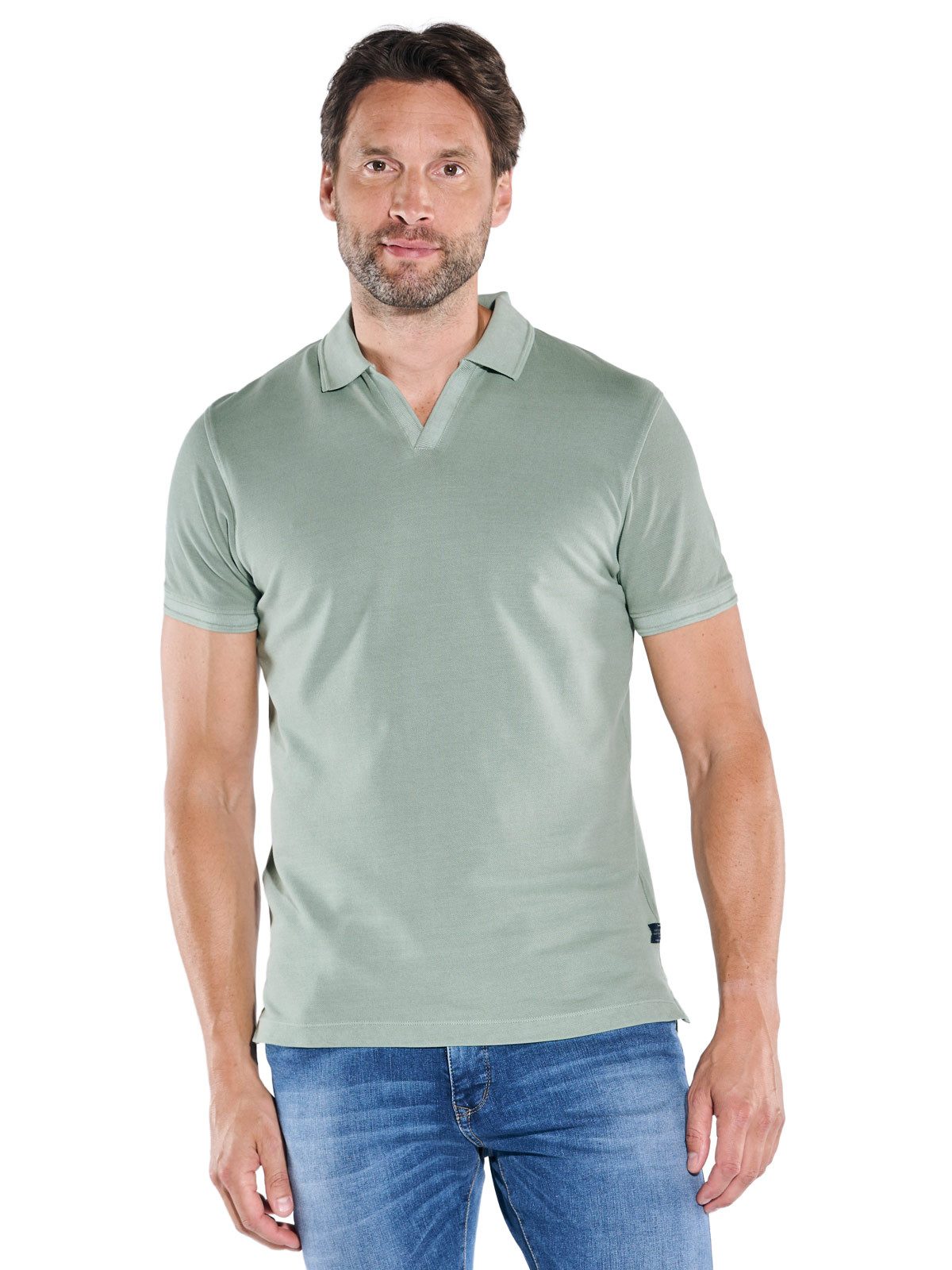 Poloshirt Herren Polo-Shirt uni, Khaki