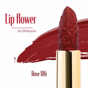 Shaoyun Lippenstift OHNE Titandioxid, VEGAN, aus Bio-Rohstoffen, Rose 186
