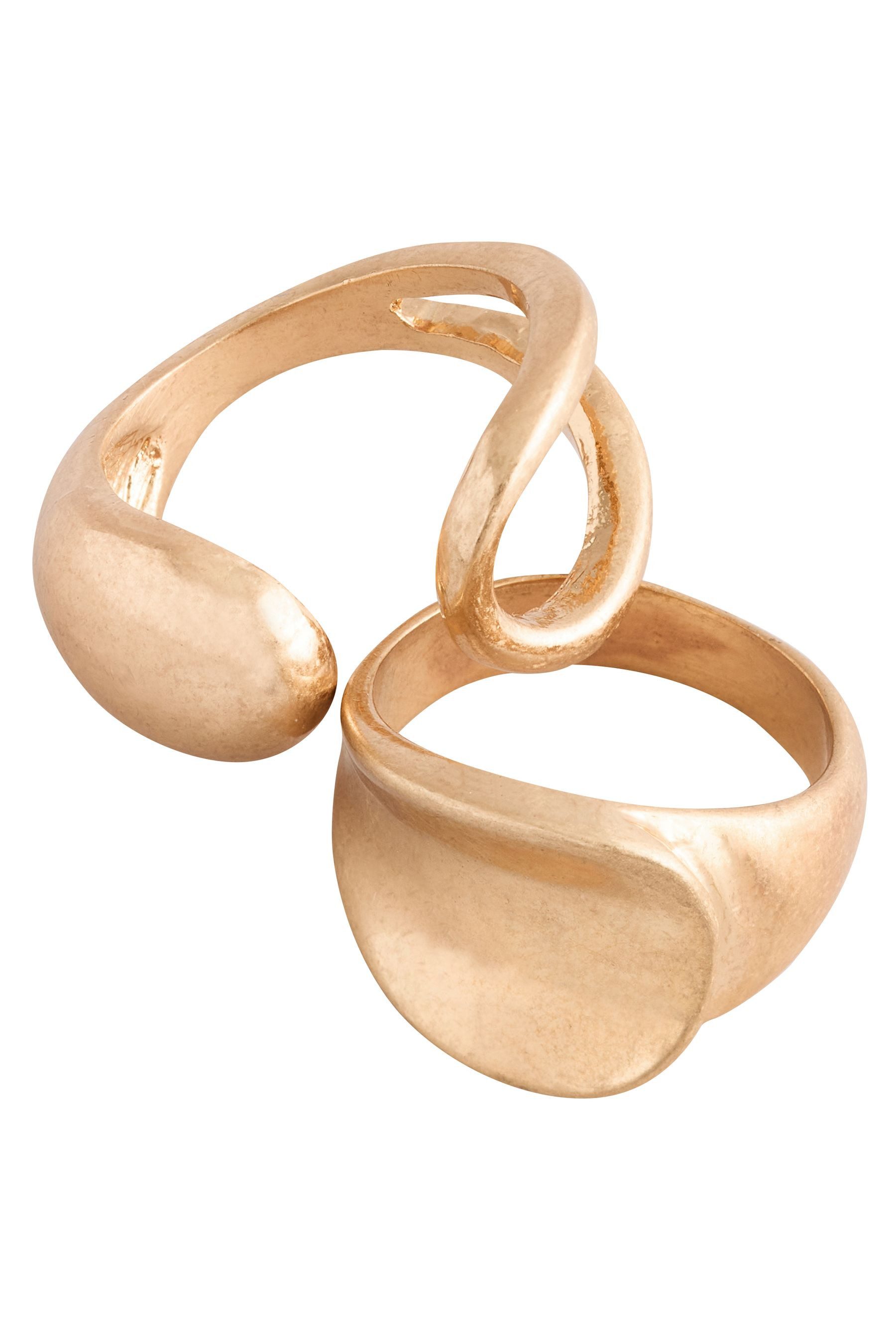 Next Fingerring Dicke Wirbel-Ohrringe mi...