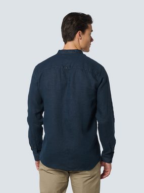 NO EXCESS Langarmhemd Shirt Granddad Linen Solid