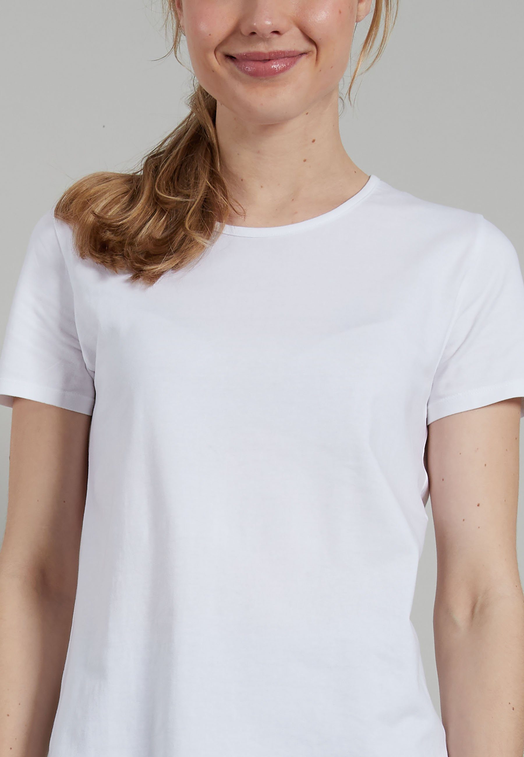 GÖTZBURG Unterziehshirt GÖTZBURG Damen Shirt weiß uni 3er Pack (3-St)