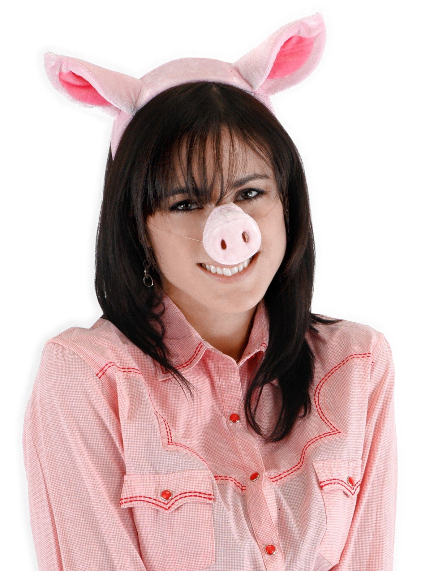 Elope Kostüm Schweinchen Accessoire Set, Lustiges Accessoire für Karneval, Fasching und Mottopartys