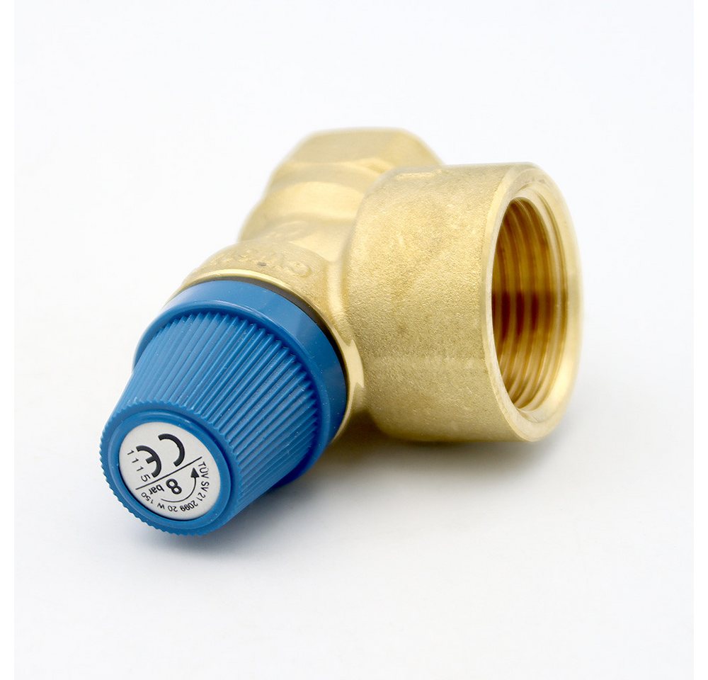 Thumbnail - Caleffi Absperrventil Membran Sicherheitsventil 3/4" x 1" 8 bar Überdruckventil
