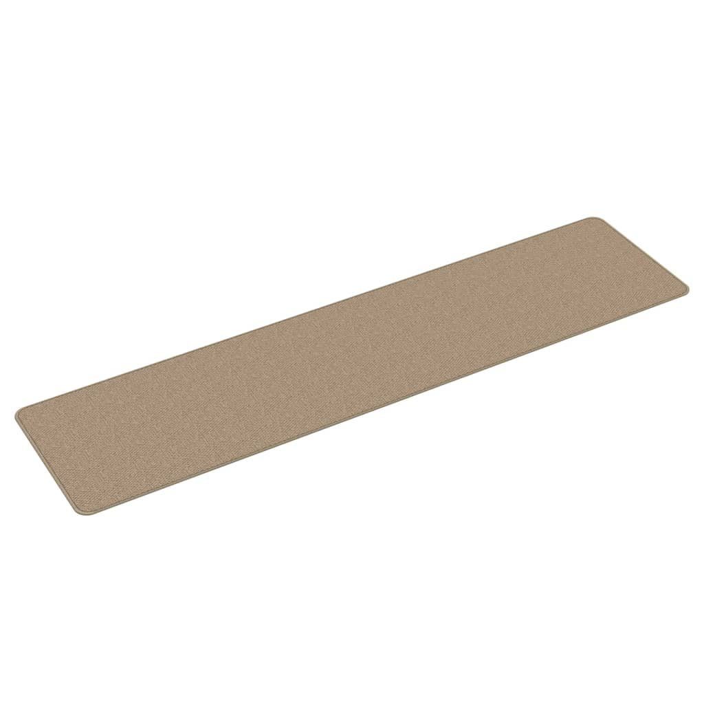 vidaXL Teppich Teppichläufer Sisal-Optik Sandfarben 50x200 cm, Rechteckig, Höhe: 0.5 mm