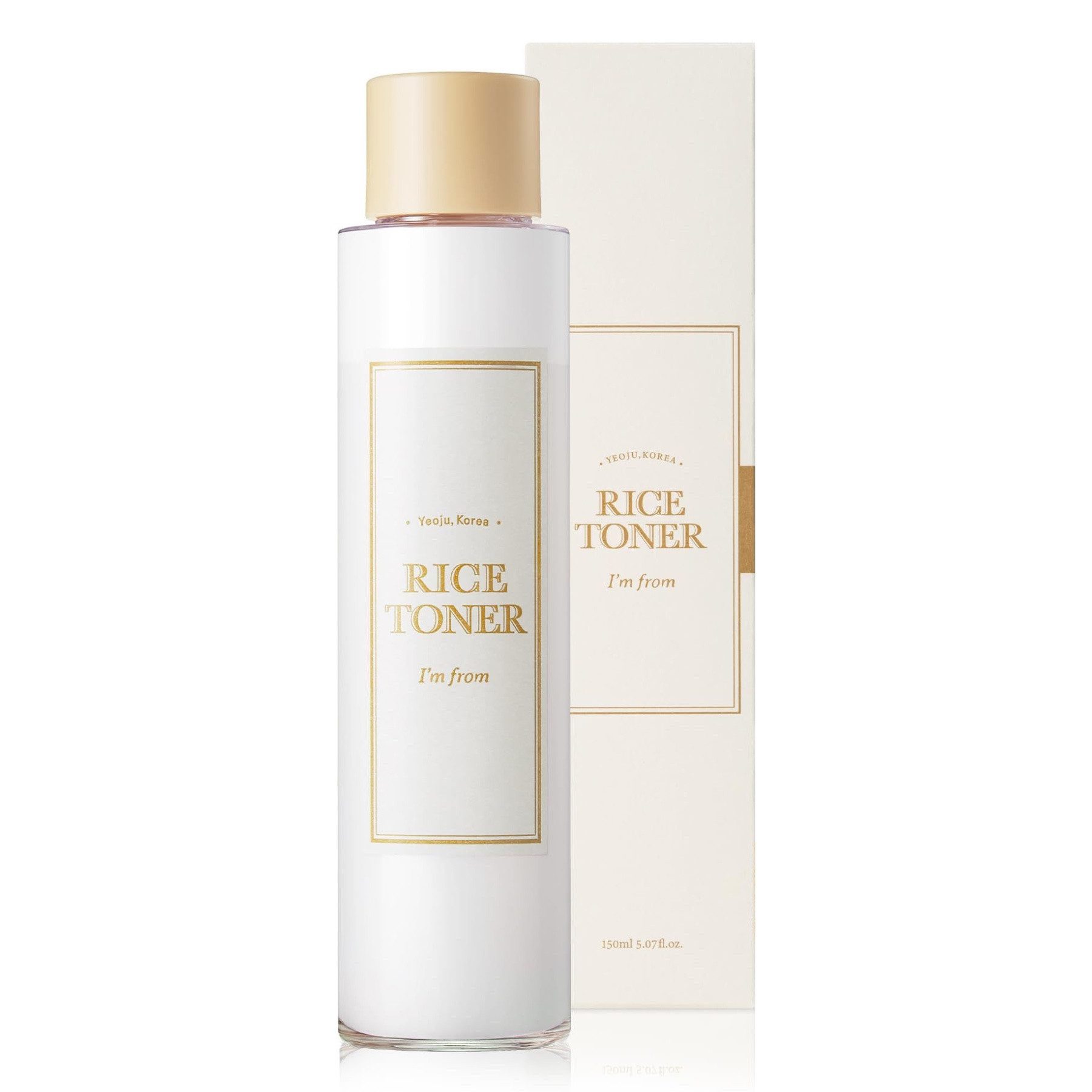 I'm from Gesichtspflege Rice Toner Gesichtswasser Feuchtigkeit Anti-Aging Vegan, 1-tlg., Akne, Mitesser, Stresslinderung, Trockenheit