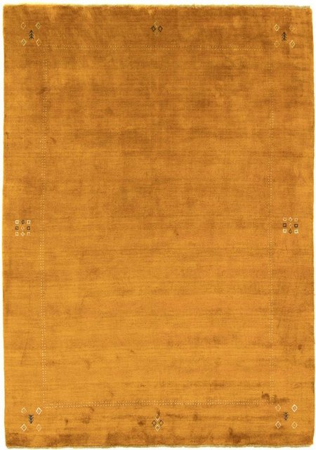 Wollteppich »Gabbeh Teppich handgeknüpft gold«, morgenland, rechteckig, Höhe 8 mm, handgeknüpft-Otto