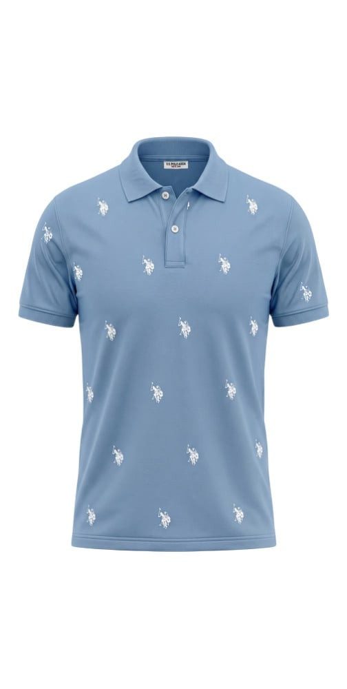 U.S. Polo Assn. Poloshirt US16960 (Baumwolle) hellblau Herren