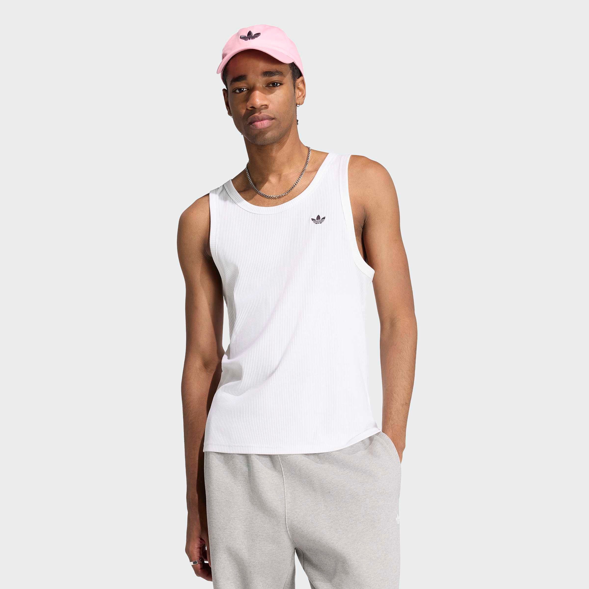 adidas Originals Tanktop TREFOIL ESSENTIALS mit Rundhalsausschnitt, ohne Verschluss, aus Baumwolle