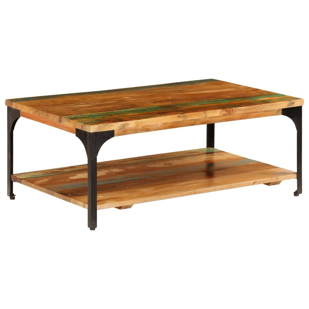 vidaXL Couchtisch Couchtisch mit Ablage 100x60x35 cm Altholz Massiv (1-St)