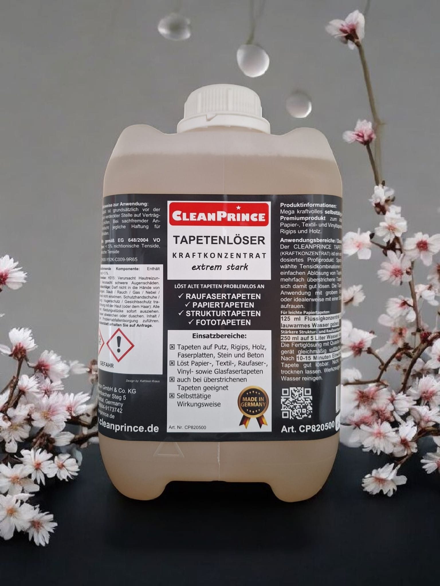 CleanPrince Wandfarbe Tapetenablöser Tapetenlöser flüssig extra starkes Kon günstig online kaufen