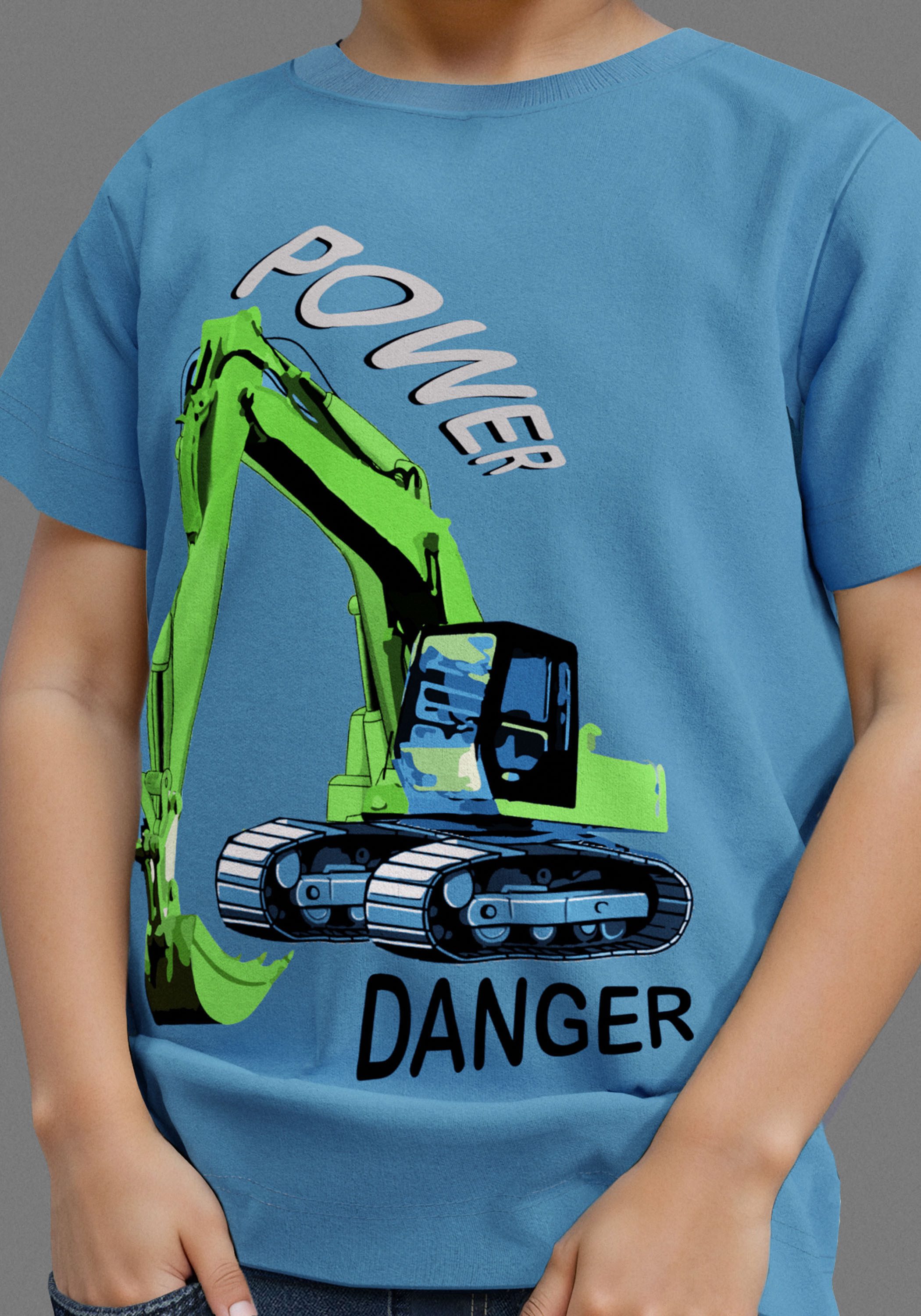 KIDSWORLD T-Shirt BAGGER lässiger Kran-Print