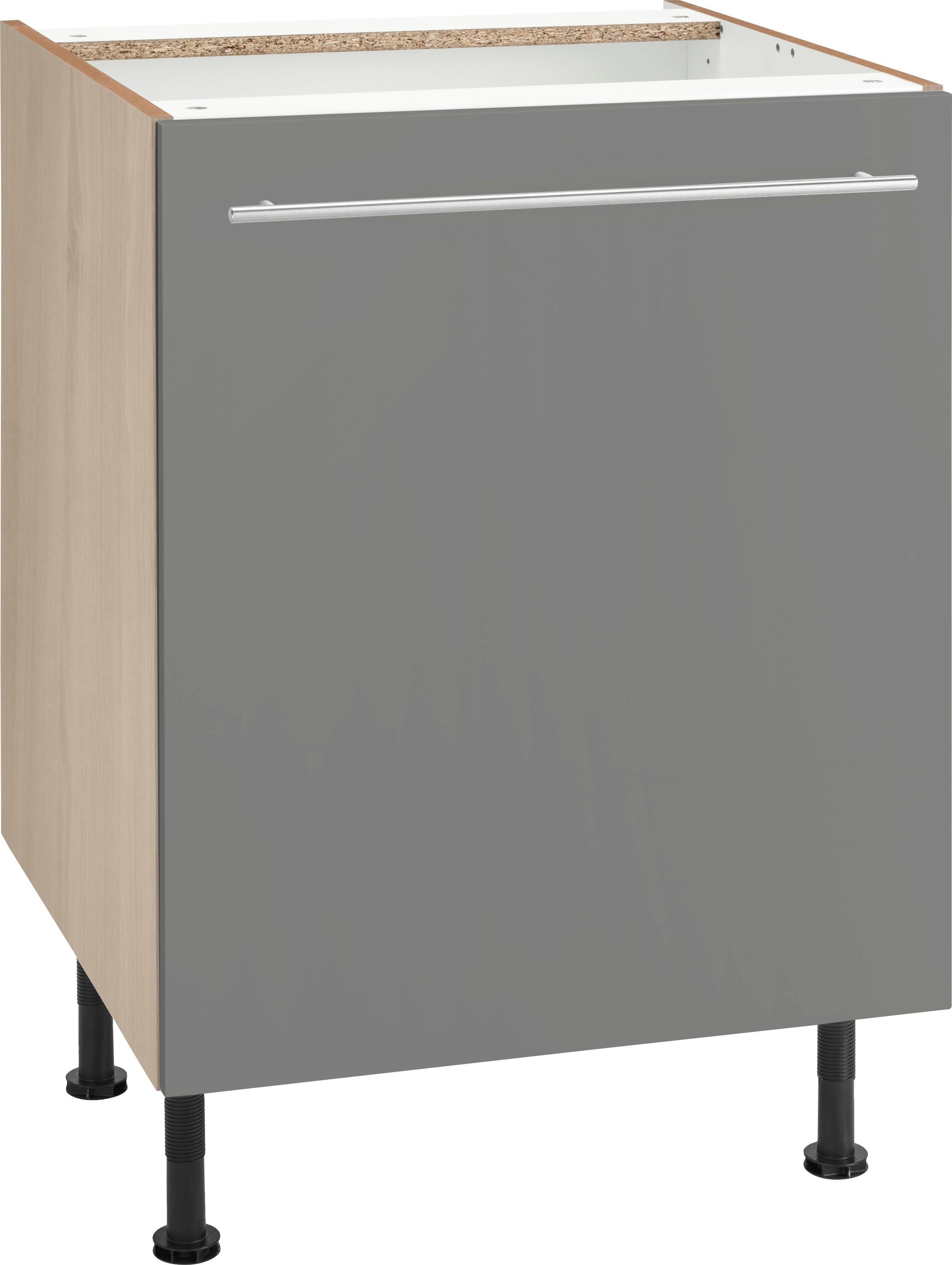 OPTIFIT Unterschrank Bern 60 cm breit, mit 1 Tür mit höhenverstellbaren Füßen, mit Metallgriff
