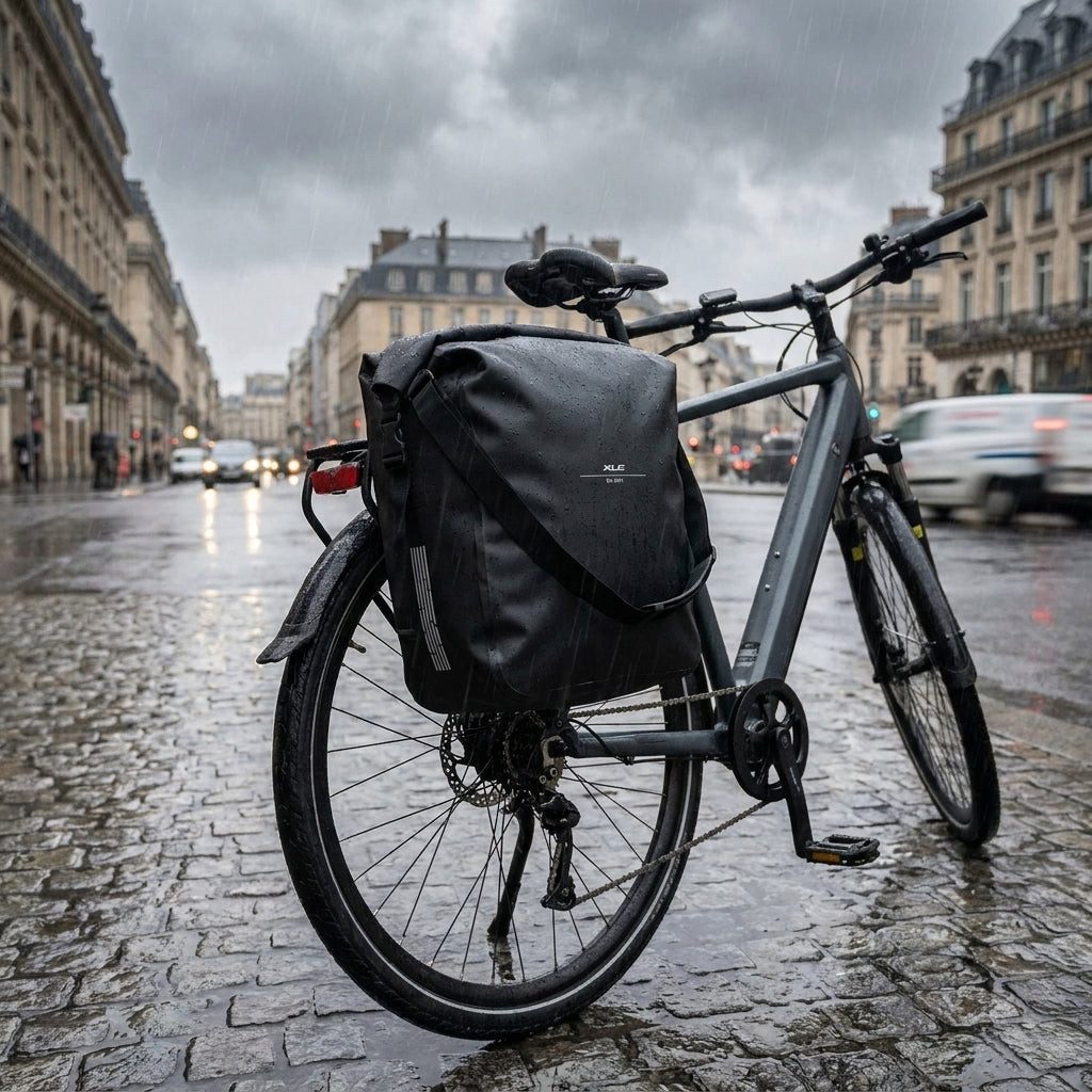 XLC Fahrradrucksack XLC Einzeltasche BA-W41 schwarz wasserdicht 40x32x15cm