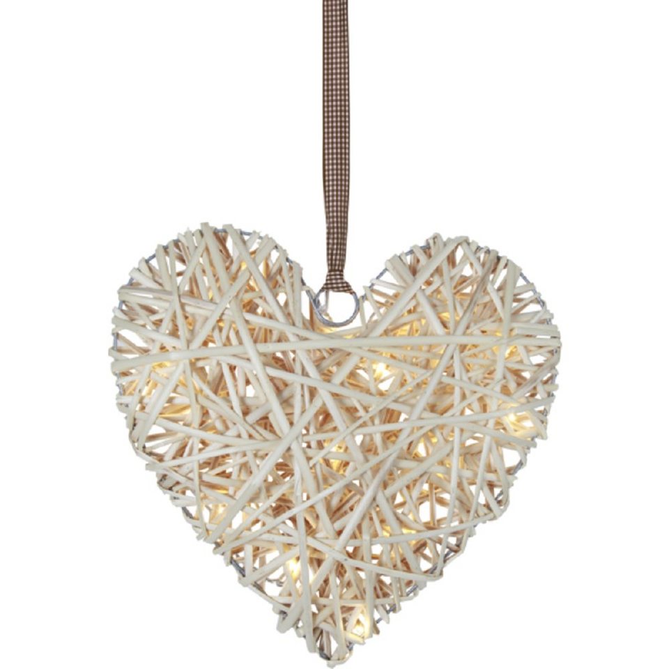 STAR TRADING LED Stern STAR Trading LED-Herz Willow Heart ww/creme innen