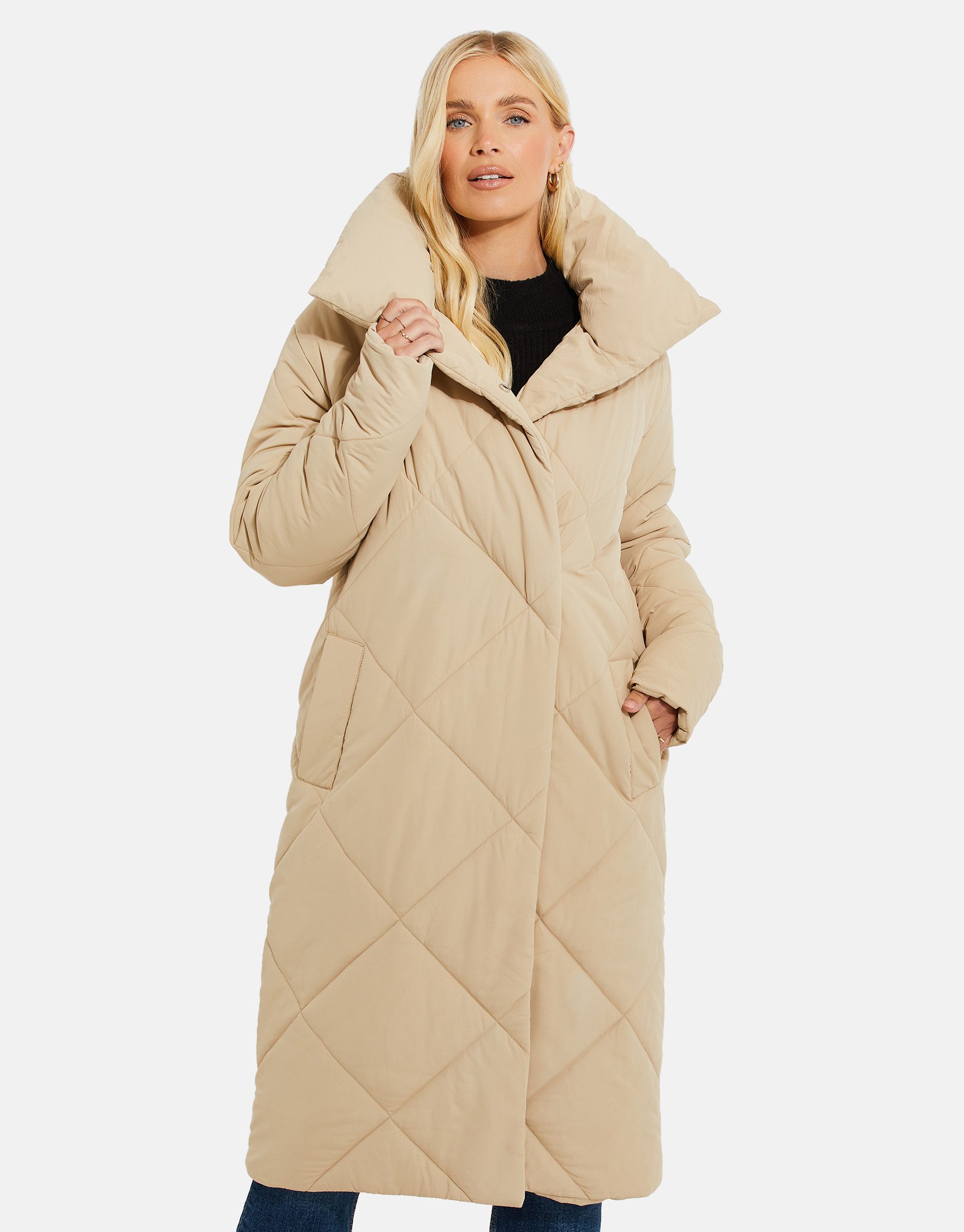 Threadbare Steppmantel (1-tlg) mit hohem Kragen günstig online kaufen