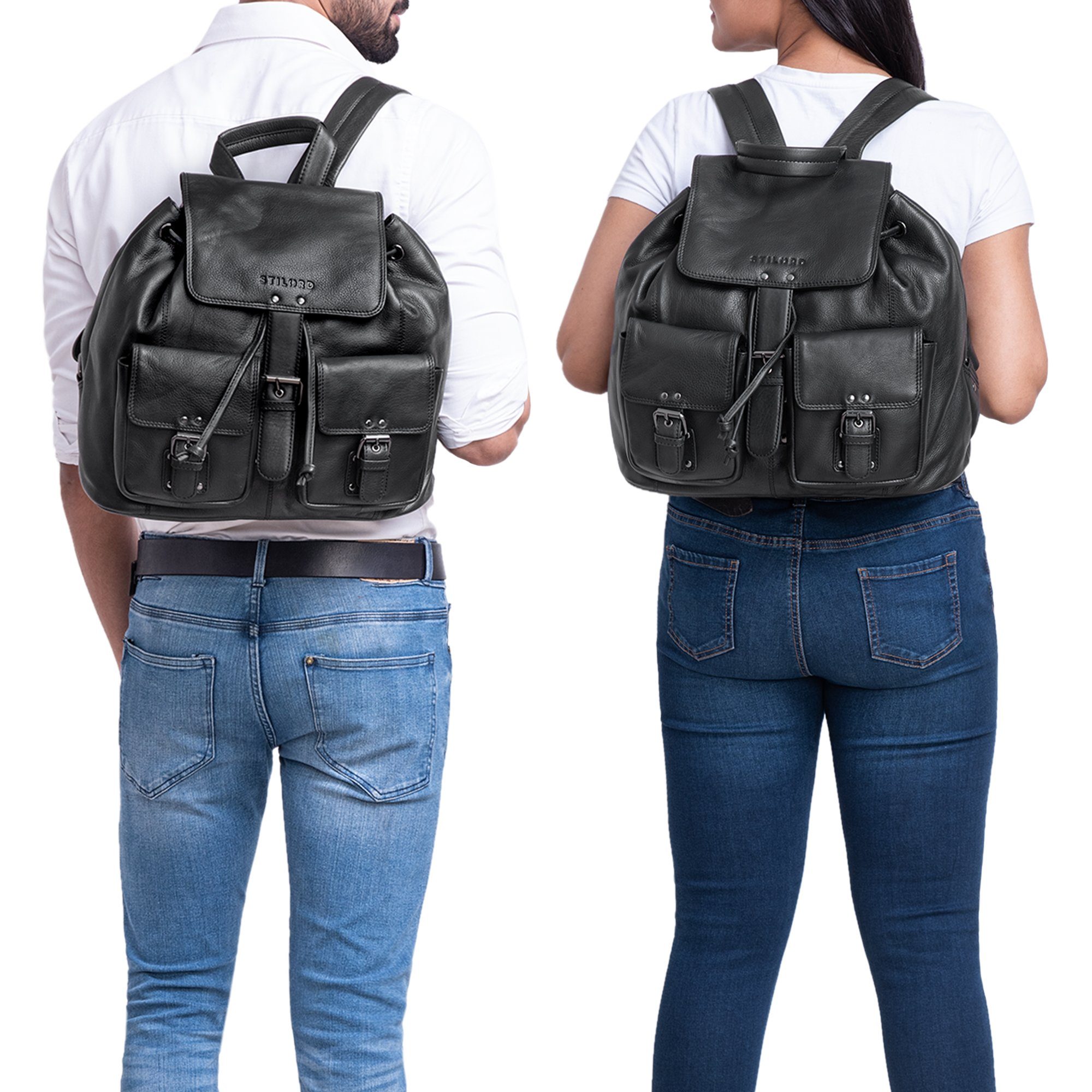 STILORD Cityrucksack "Larissa" Vintage Rucksack Leder günstig online kaufen