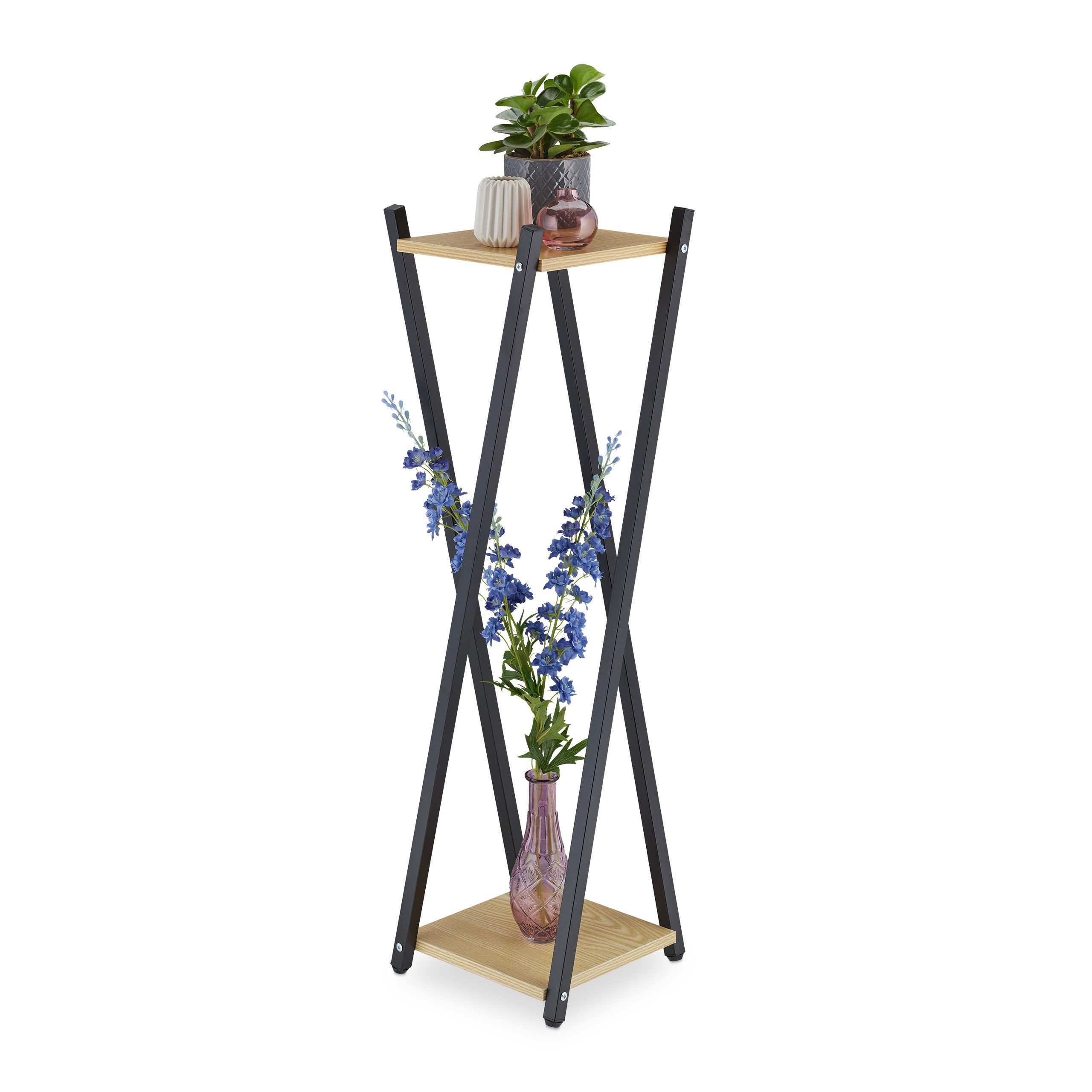 Blumenhocker XL Blumenständer mit 2 Ebenen