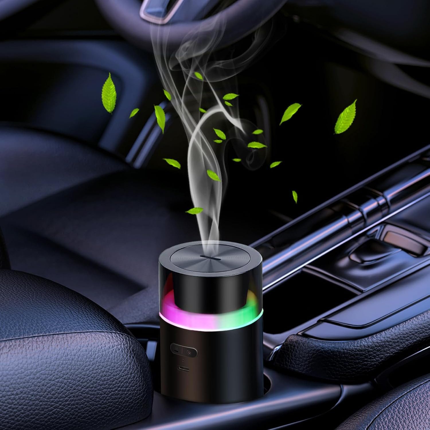 Fyrove Luftbefeuchter Aroma Diffuser Ätherisches Öl Diffuser mit 3000mAh für ätherische Öle, Ätherisches Öl Diffuser, kabelloser Duft Diffusor für Auto & Zuhause