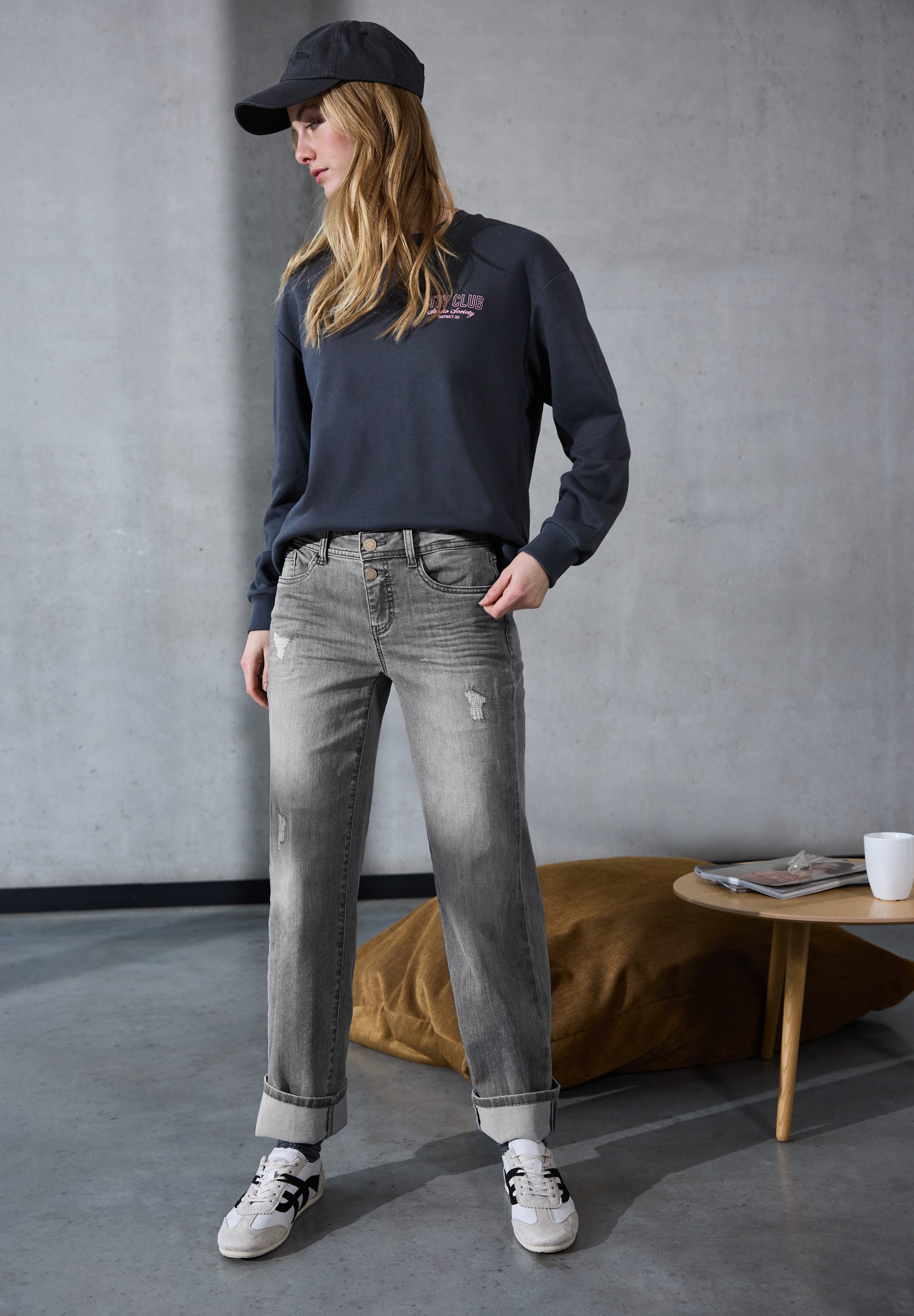 STREET ONE STUDIO Comfort-fit-Jeans aus Baumwolle mit Stretchanteil