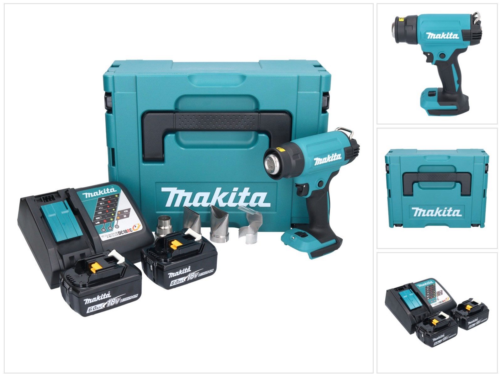 Makita Akku-Heißluftgebläse DHG 181 RGJ Akku Heißluftgebläse 18 V 150