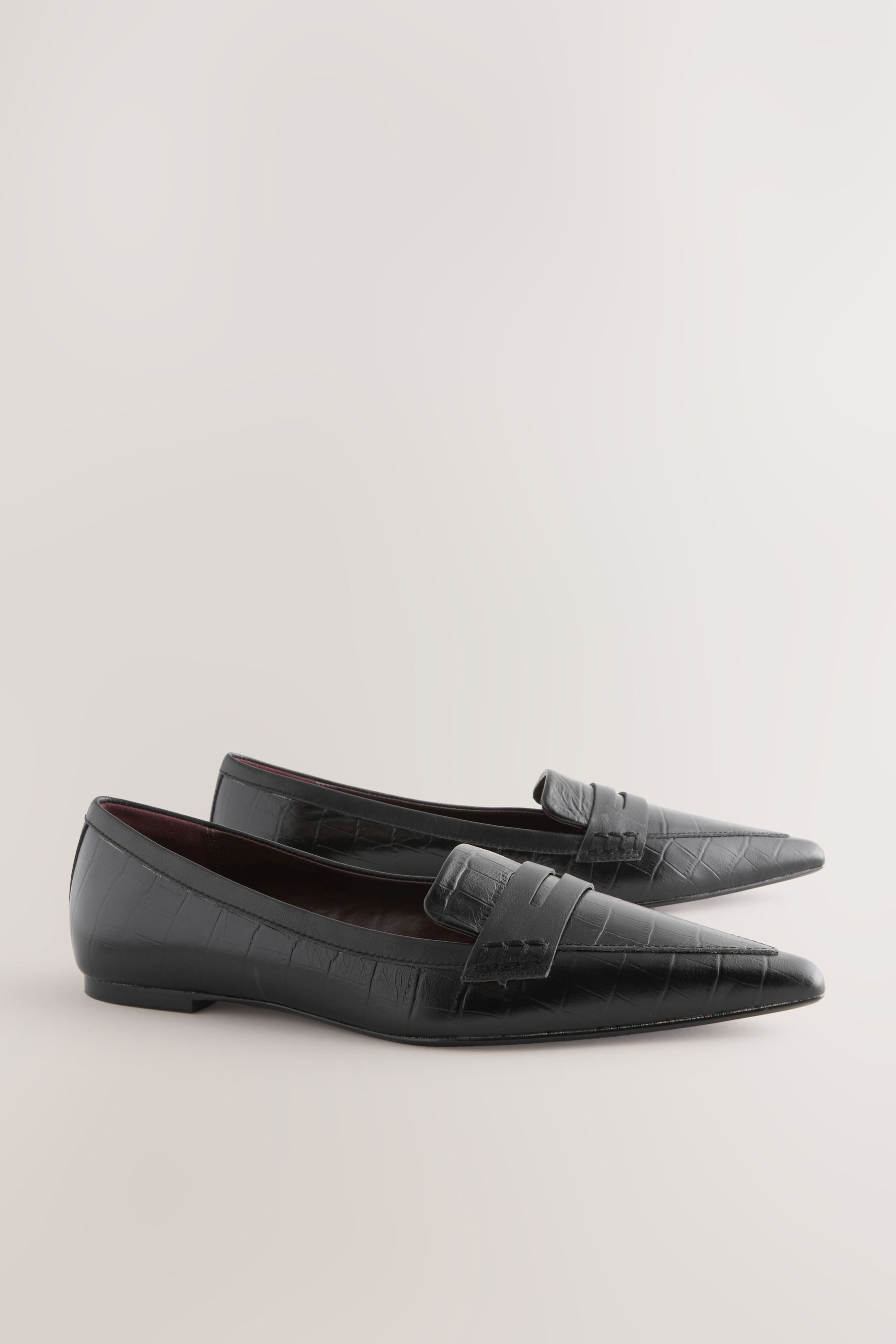 Next Forever Comfort® Spitze Loafer aus Premium-Leder Loafer (1-tlg) günstig online kaufen