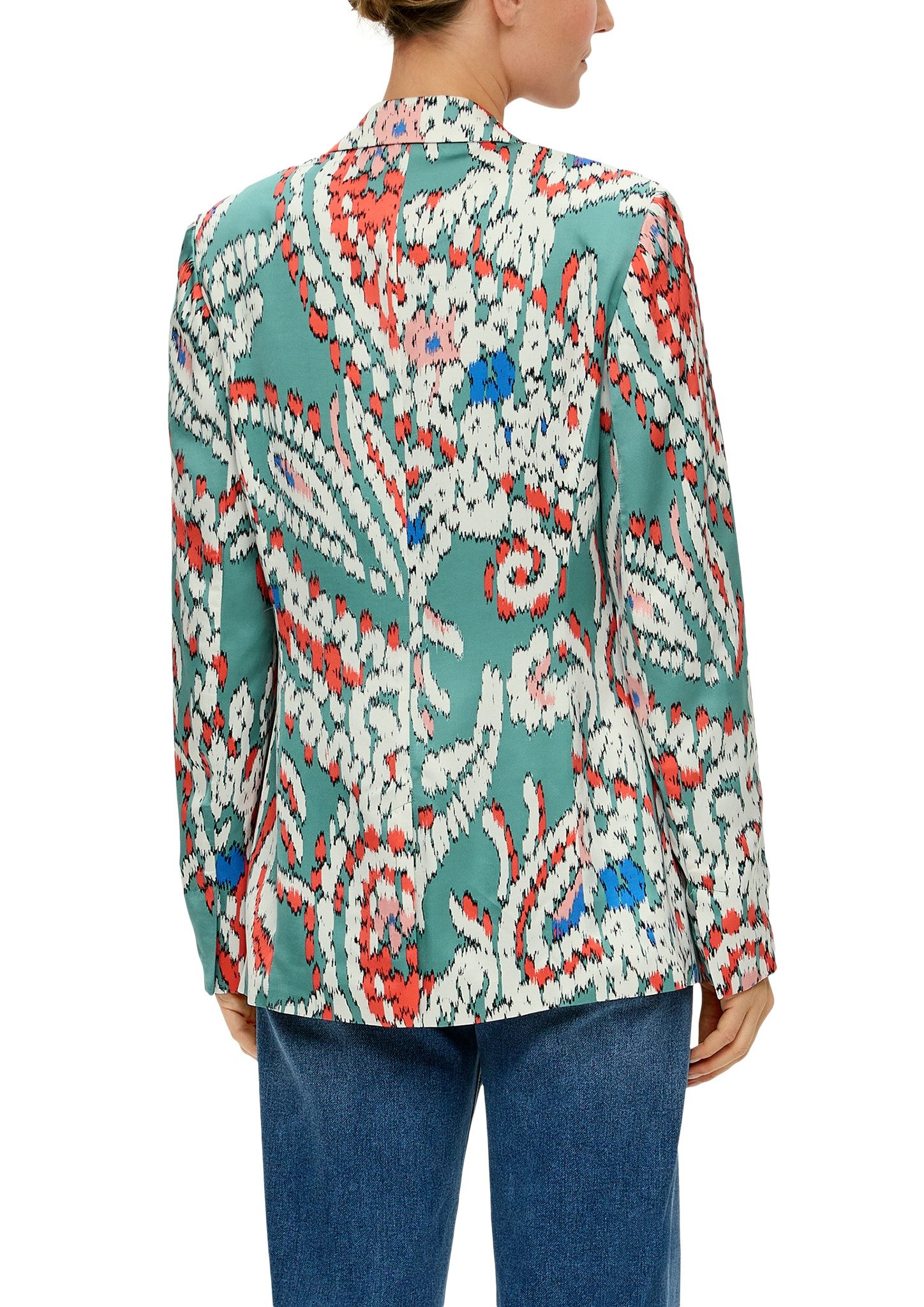 s.Oliver Blusenblazer mit All-Over Print günstig online kaufen