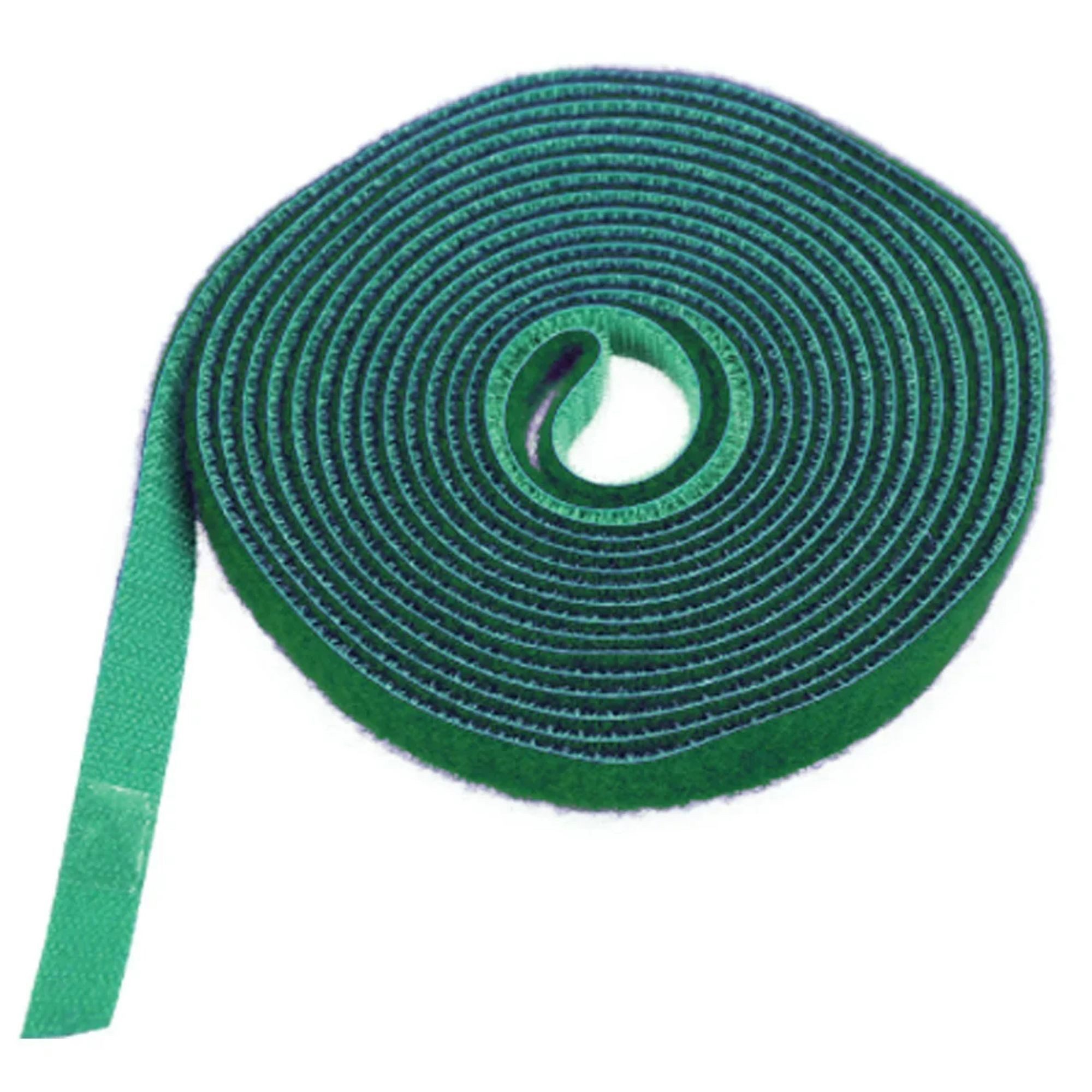 Genius ideas Klettband Grünes Klettband 5 m, Wiederverwendbar und mehrfach neu positionierbar