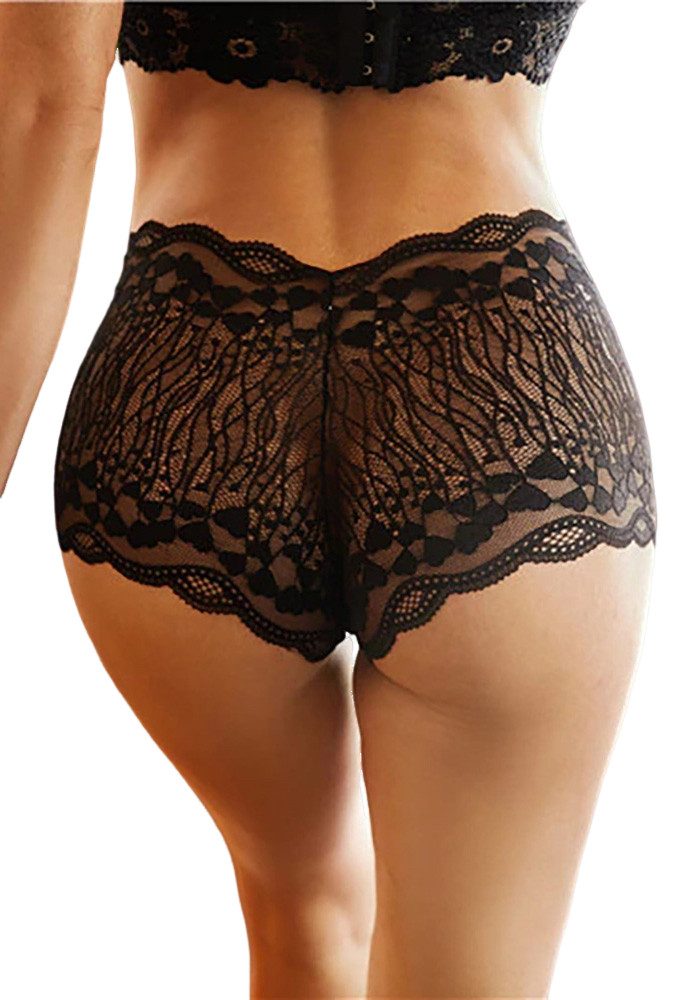 Lovolotti Taillenslip High Waist Spitzenpanty Sexy Unterhose Hipster Mieder günstig online kaufen