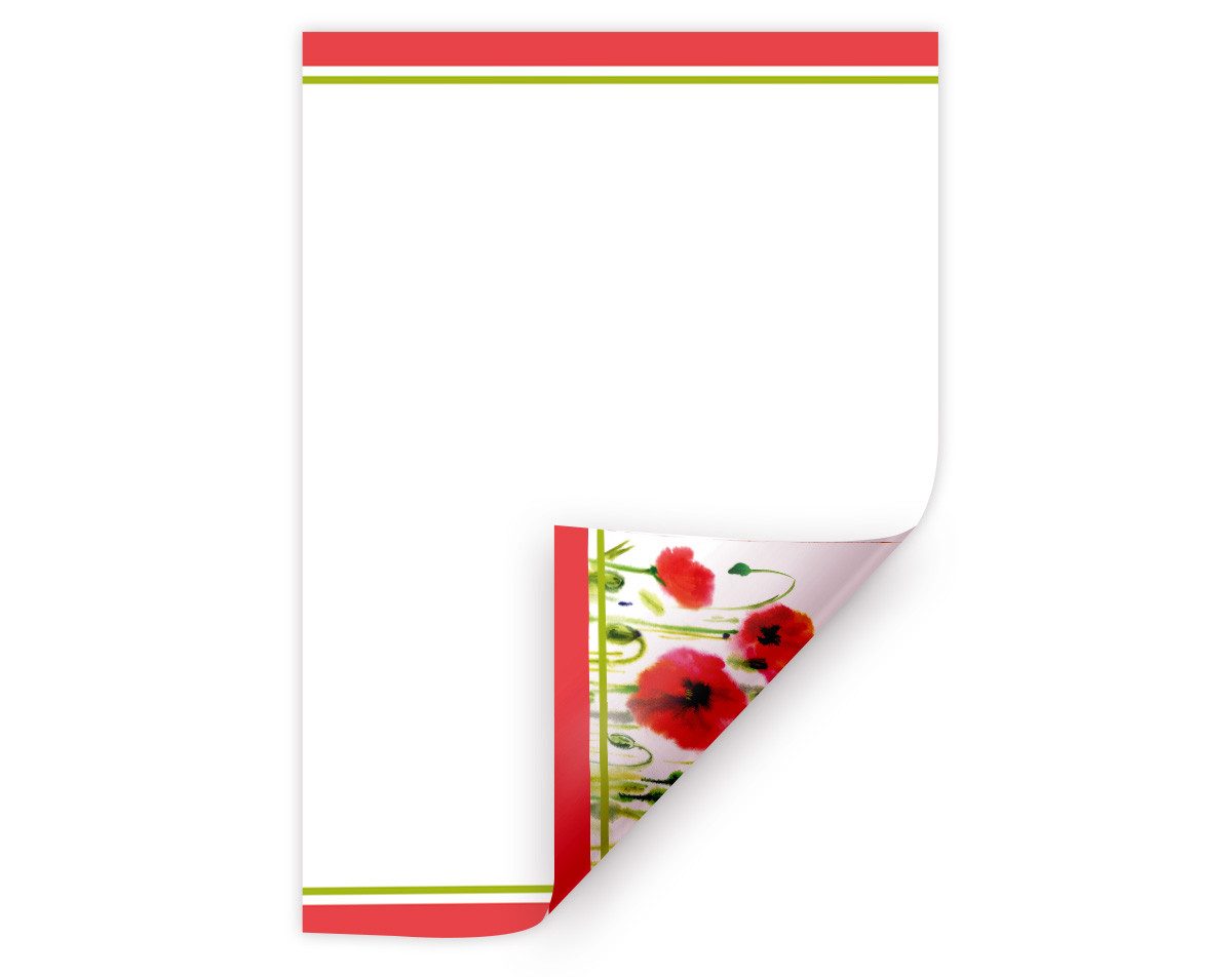 JUNAPACK Канцтовари A4 Firmenpost Briefbögen lose Druckerpapier Blumen Ostern Briefpost, Edles DIN A4 Канцтовари – Beidseitig bedruckt & vielseitig nutzbar