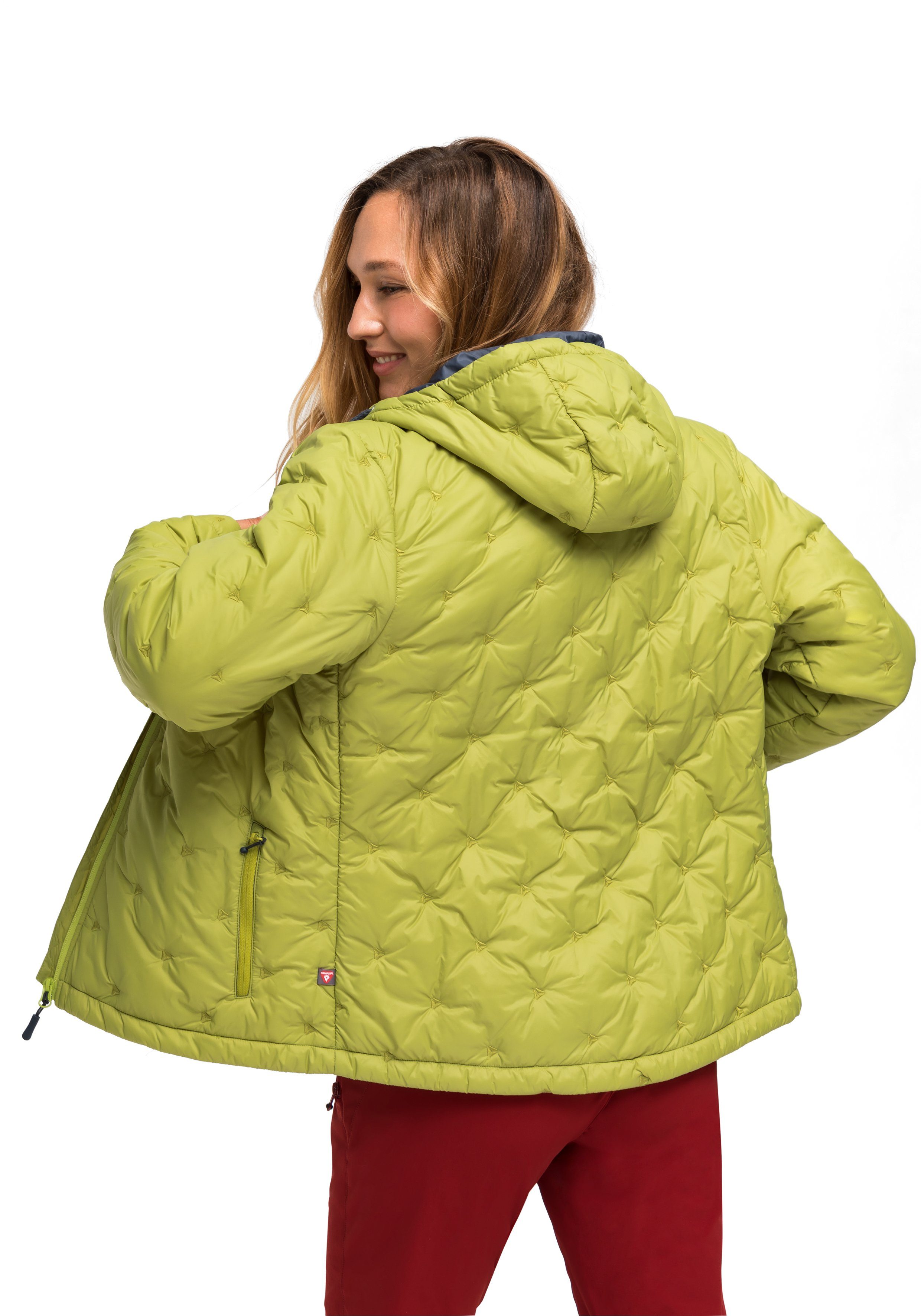 Steppung maigrün Pampero partieller Maier Sports Sportliche Jacke PrimaLoft® Funktionsjacke W mit