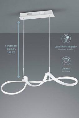 lightling LED Pendelleuchte Peggy, LED fest integriert, neutralweiß, moderne Pendellampe mit Elementen aus verchromten Metall