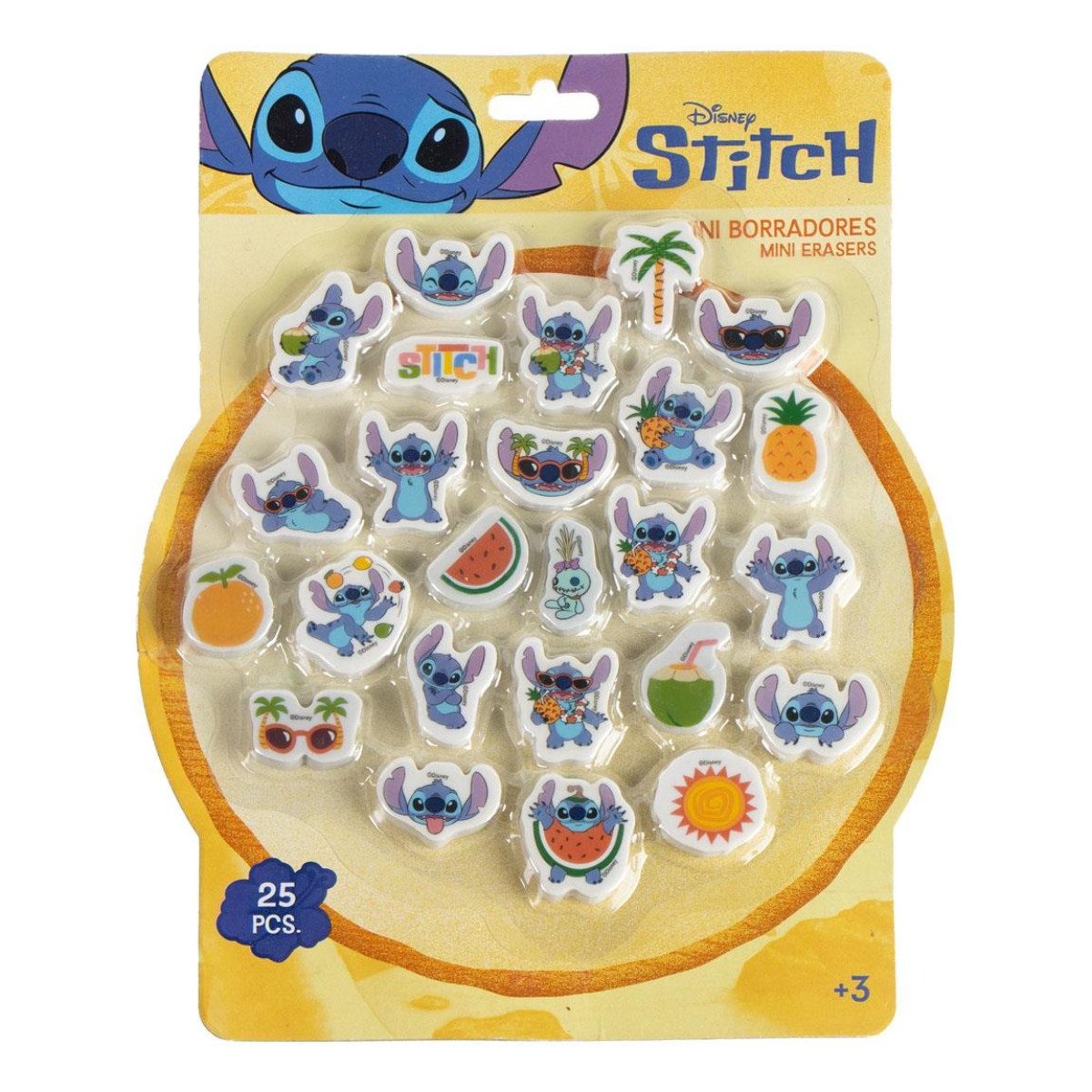 Cerda Radiergummi Lilo & Stitch Radiergummi-Set – 25 Stück für Schule & Basteln