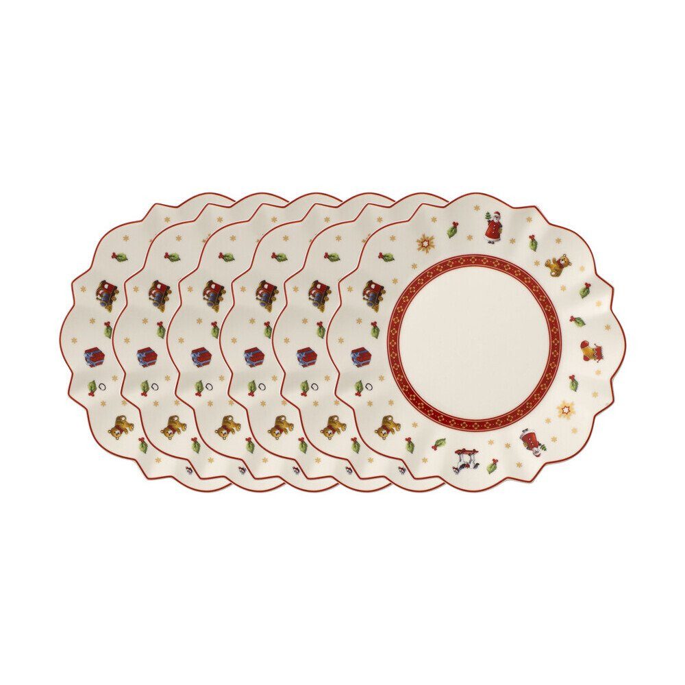Villeroy & Boch Brotteller Brotteller weiss 18 cm Toy's Delight 6-tlg., (1 St), Brotteller, Beilagenteller, kleiner Teller, Ø18cm, Premium Porcelain