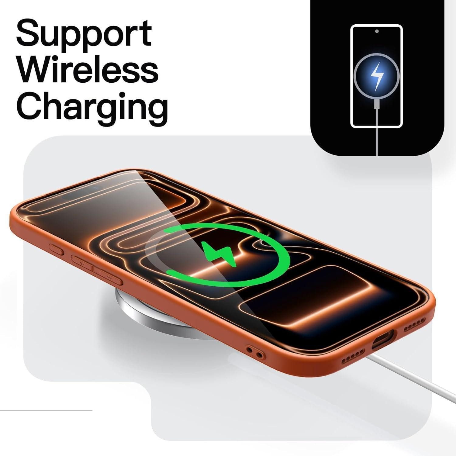 LuxusKollektion Smartphone-Hülle Handyhülle iPhone 17 Pro Dünn Kameraschutz Orange