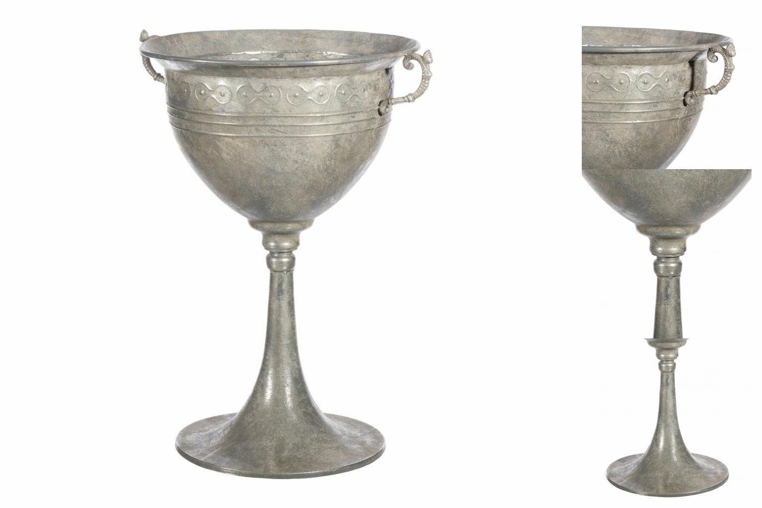Bigbuy Dekovase Vase 61 x 51,5 x 77 cm Metall Silber
