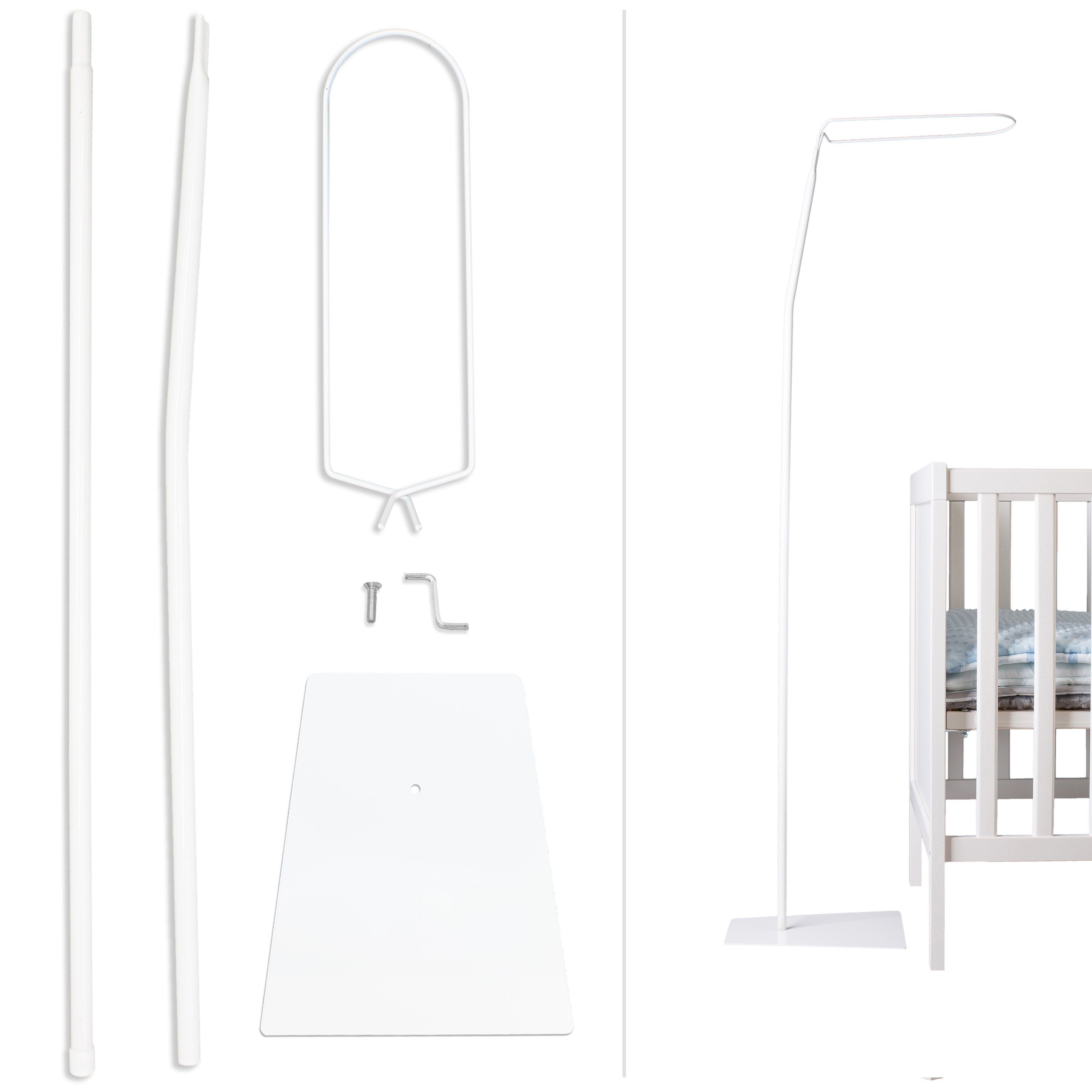 Babykajo Betthimmel (4-tlg), Himmelstange für Babybett – Stange für Betthim günstig online kaufen