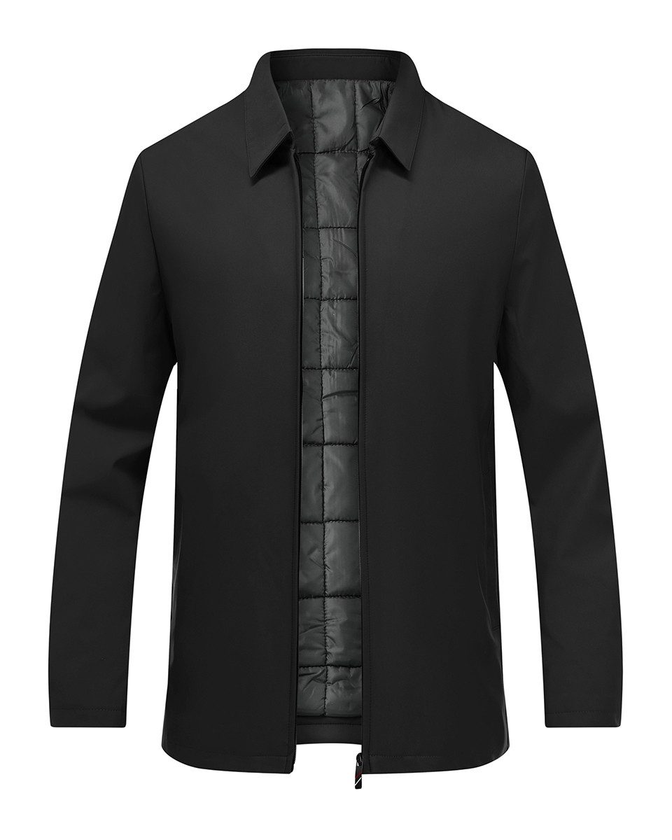 Allthemen Bomberjacke mit warmem Futter Winterjacke Herren Blousonjacke mit Reißverschluss