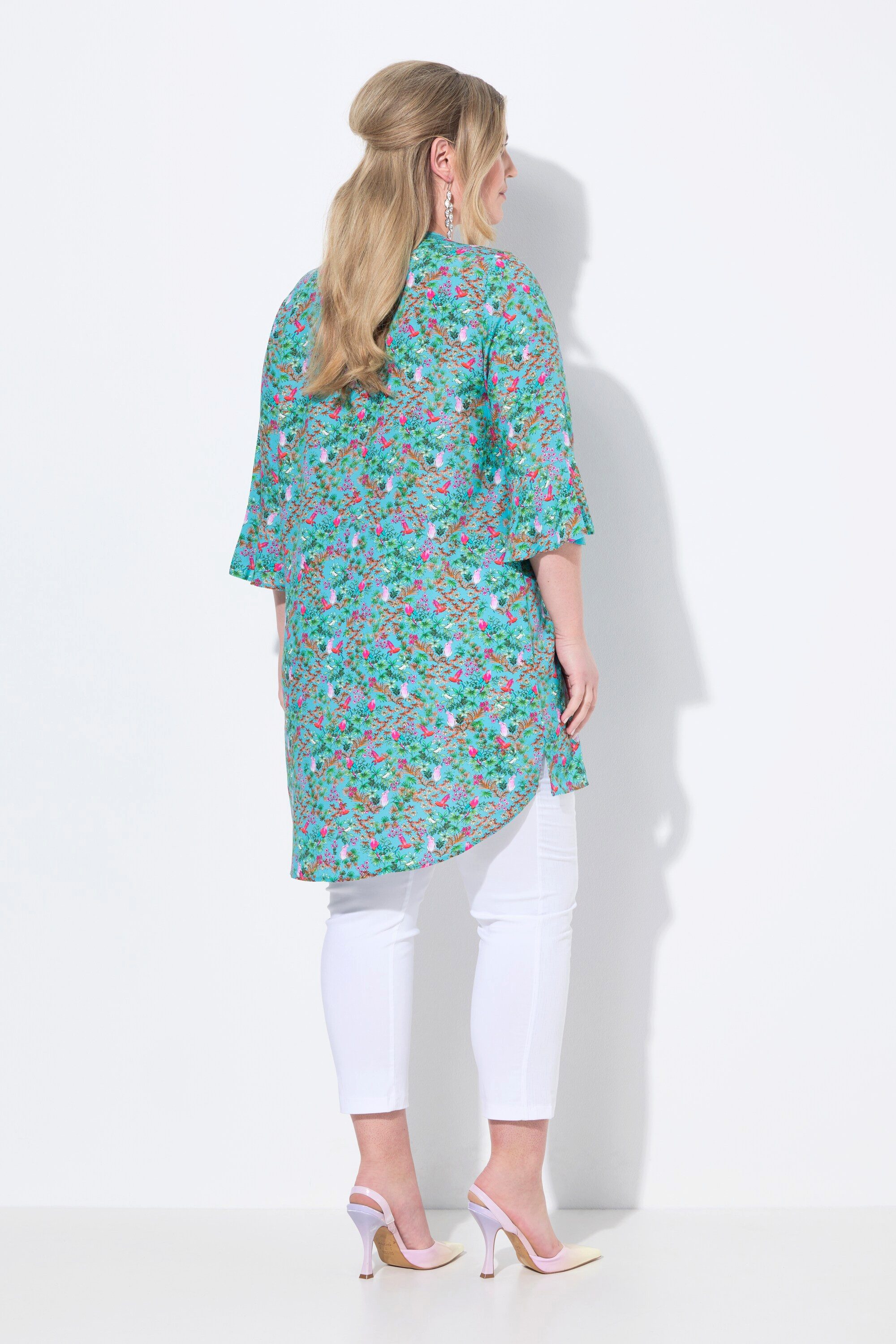 MIAMODA Tunika Tunika A-Linie Alloverdruck 3/4-Ärmel