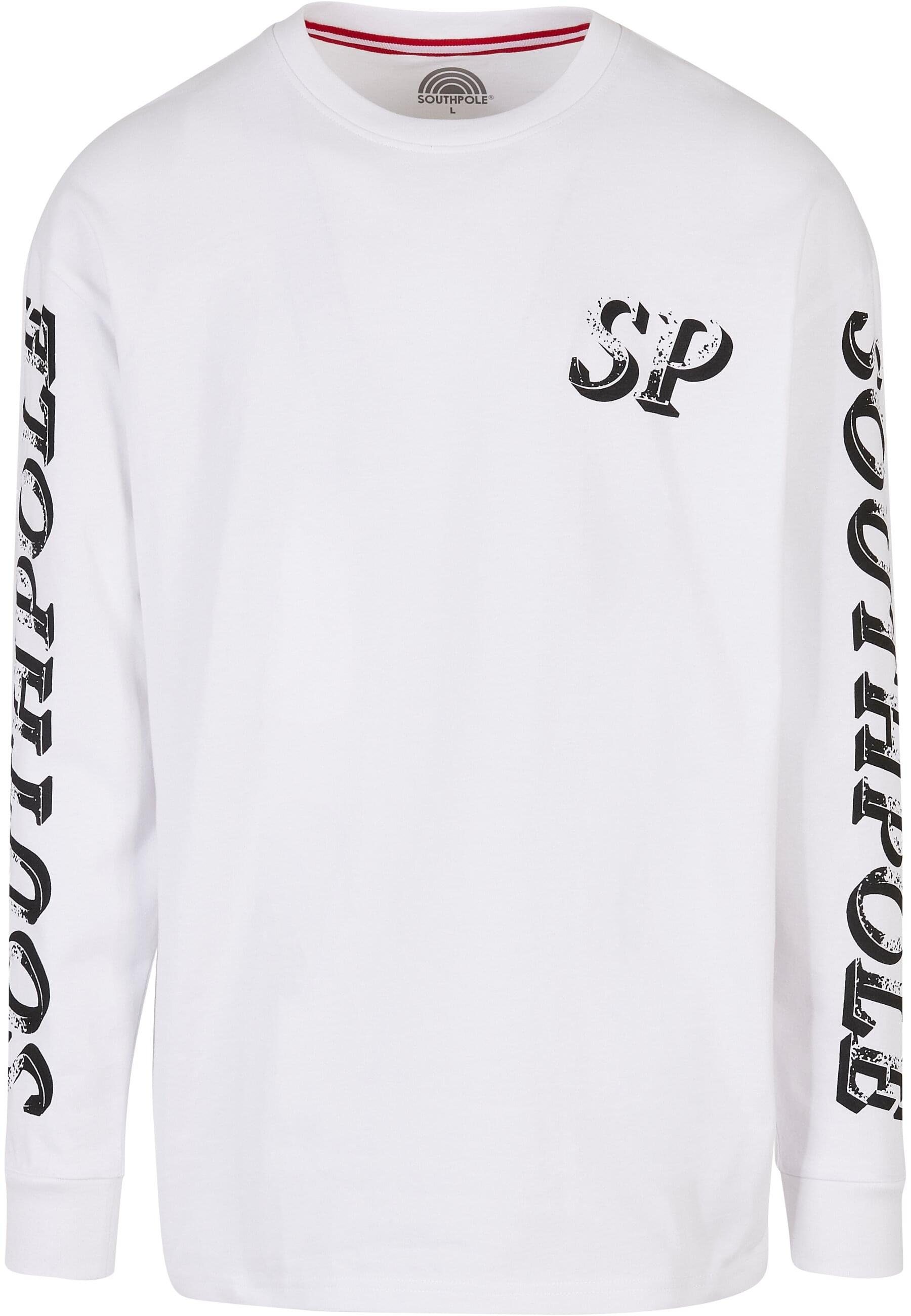 Script Southpole (1-tlg) Southpole Longsleeve white T-Shirt Herren