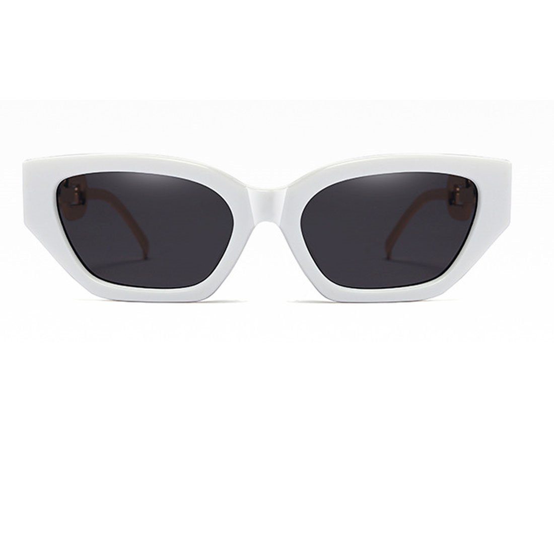 aus Rahmen mit DÖRÖY Sonnenbrille kleinem Metall,Sonnenbrille Trendige Damen-Sonnenbrille
