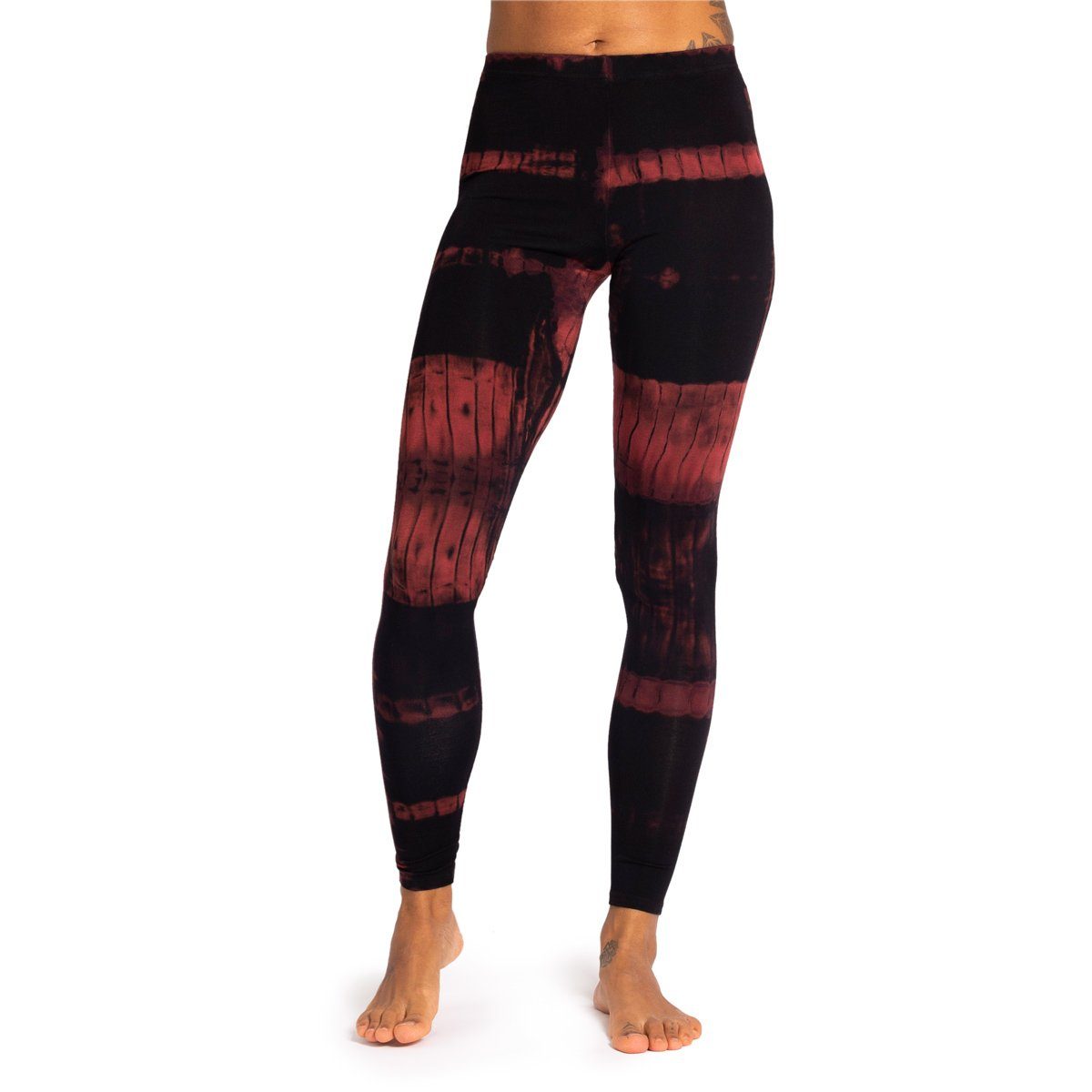 Leggings handgefärbte Unikat Batik Leggings aus natürlicher Viskose Goa Hose