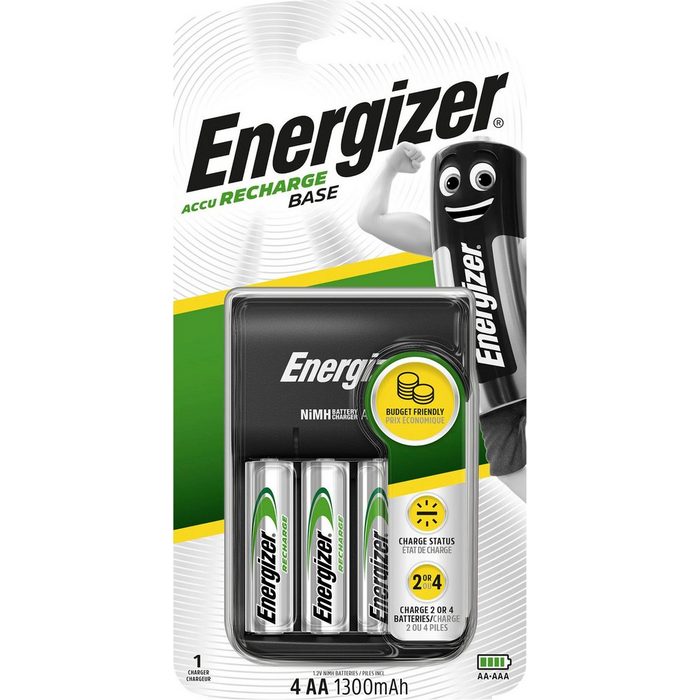 Energizer Base Ladegerät inkl. 4x AA 1300 mAh Batterie (1 2 V)