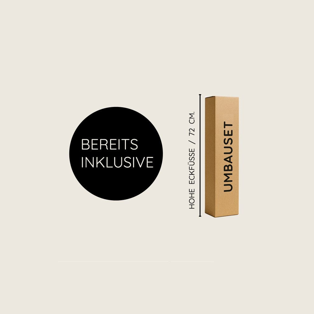 Kinderbett Bodenbett Cavo (Erle, geölte, weiße oder olive Oberfläche), Bodenbett zum Kinderbett umbaubar