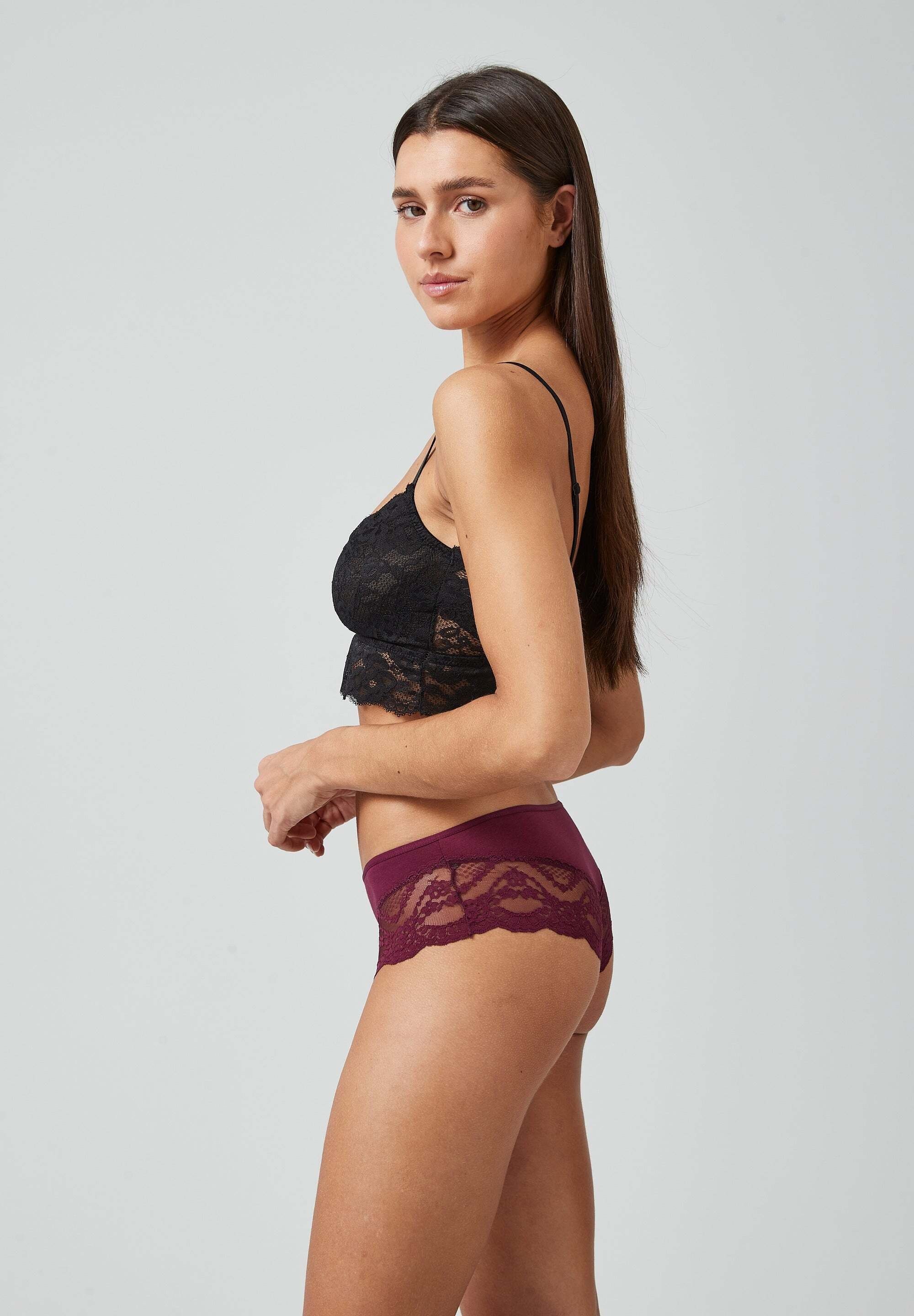 SNOCKS Hipster Panties Damen Unterhose (3-St) mit Spitze, bequem und elegant – Bild 5 von 5