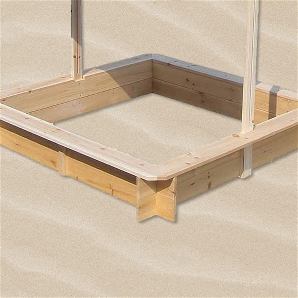 Feel2Home Sandkasten Sandkasten Blau Buddelkiste Holz Dachabdeckung Spielhaus Sonnenschutz, (Stück, 1-tlg., Sandkasten mit Sonnendach), Mit verstellbarem Sonnendach